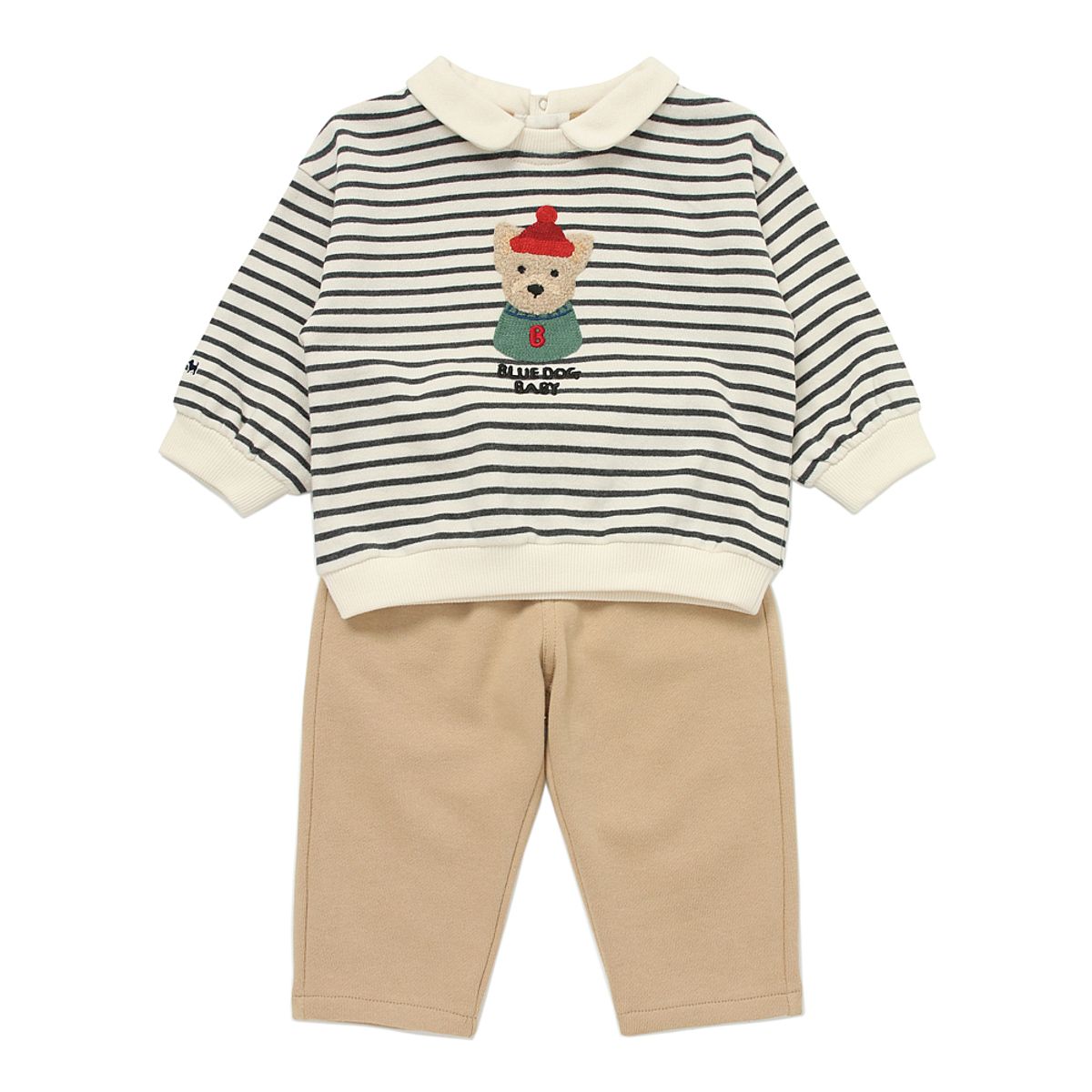 블루독 베이비(BLUEDOGBABY) 도기 STRIPE 상하세트 (45AK3-610-04)