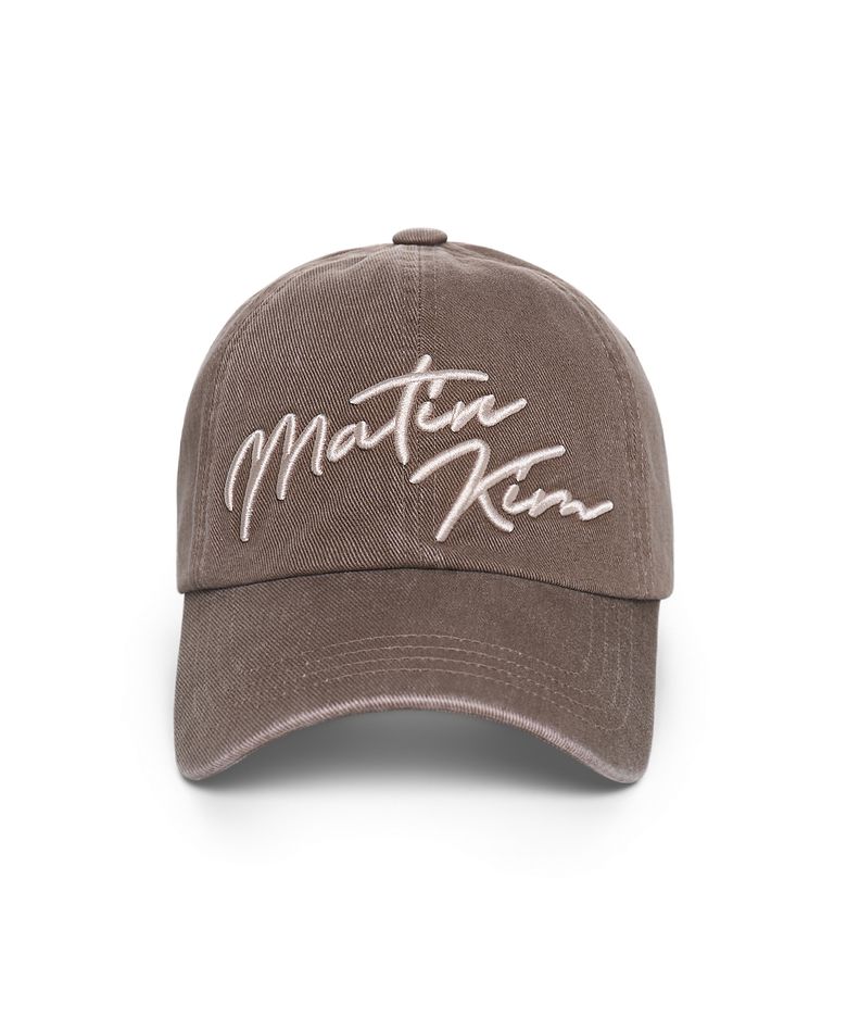 LOGO SCRIPT BALL CAP IN BROWN