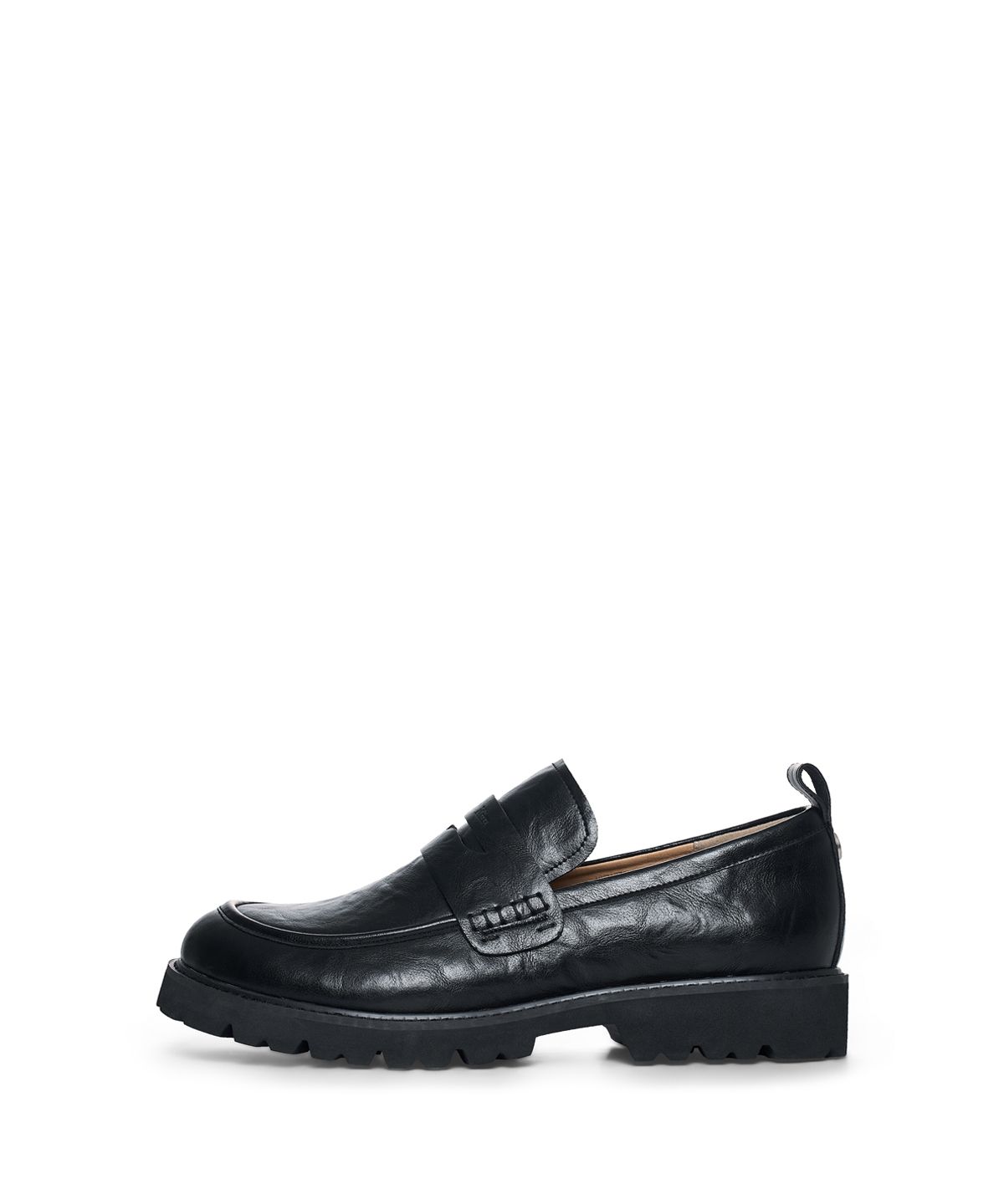 마뗑킴(MATIN KIM) MATIN SLOUCH LOAFER FOR MEN IN BLACK