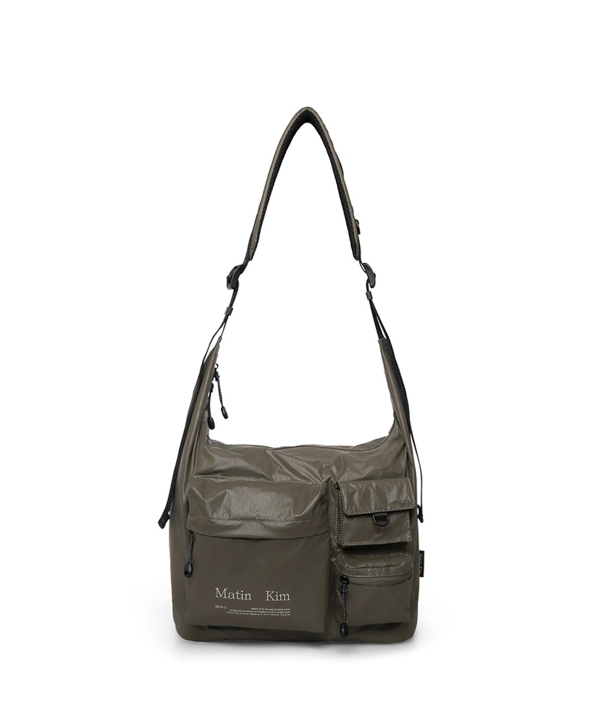 마뗑킴(MATIN KIM) MULTI-POCKET LITE CROSS BAG IN KHAKI