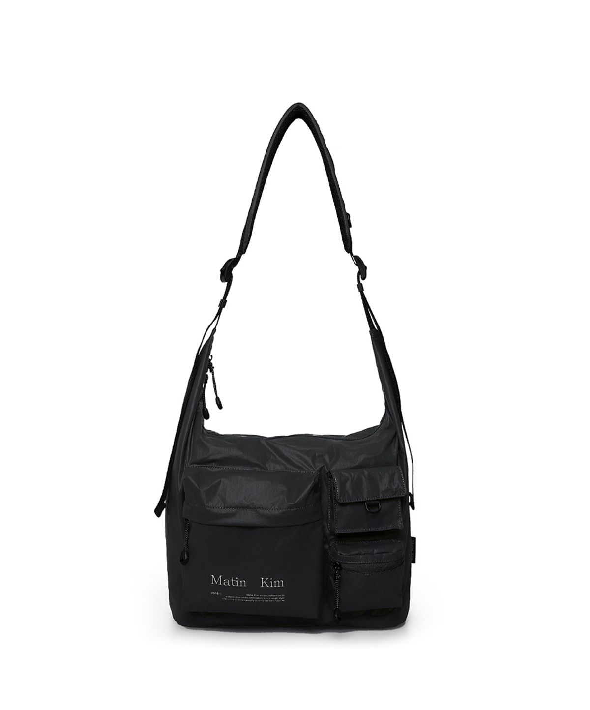 마뗑킴(MATIN KIM) MULTI-POCKET LITE CROSS BAG IN BLACK
