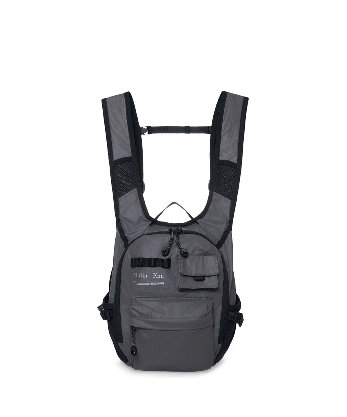 마뗑킴(MATIN KIM) MULTI-POCKET LITE MINI BACKPACK IN GREY