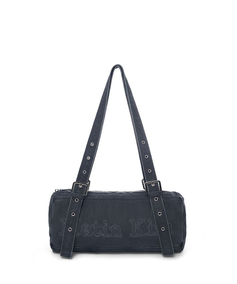 VINTAGE WASHED COTTON DUFFEL BAG IN NAVY