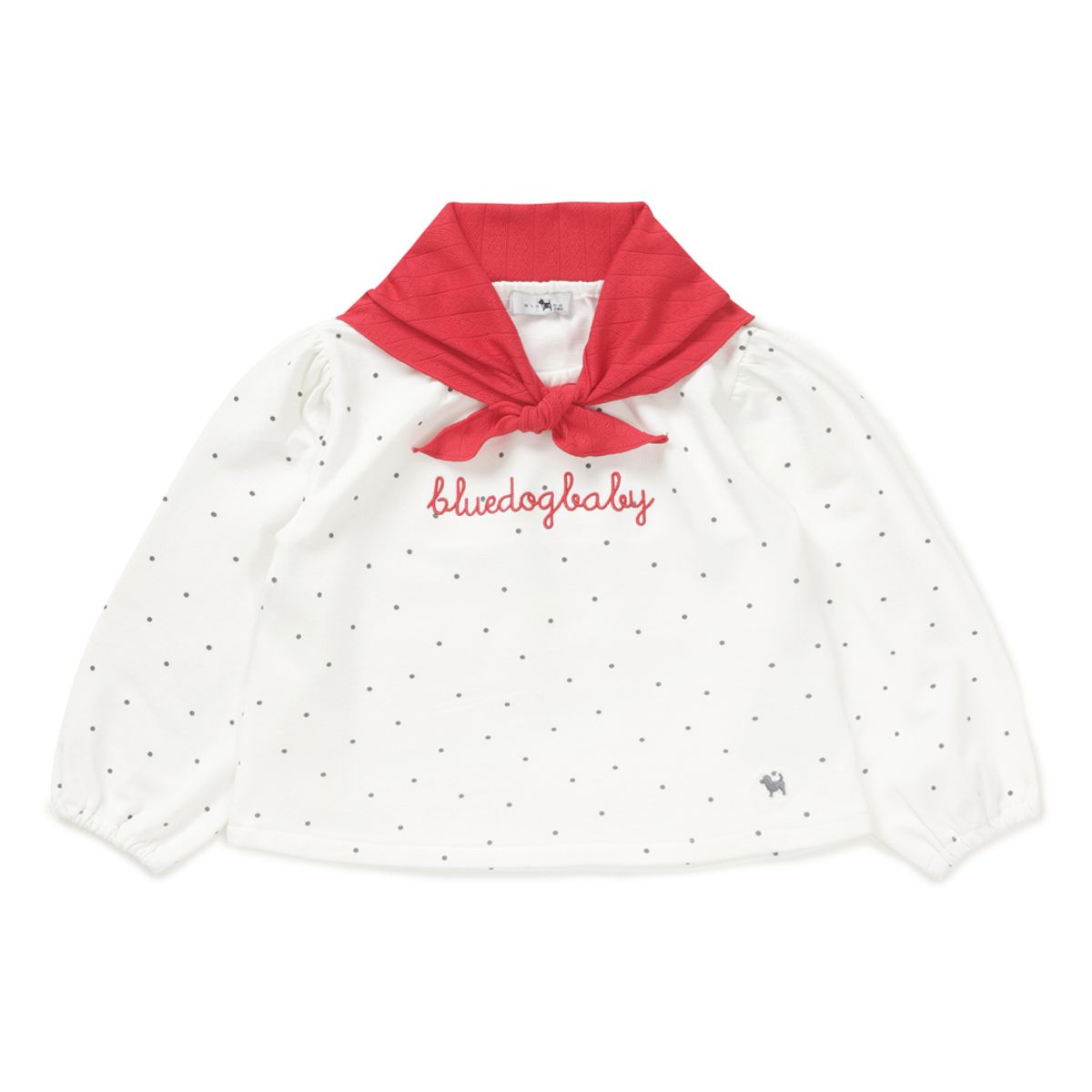 블루독 베이비(BLUEDOGBABY) DOT스카프SET밴딩티셔츠 (46A14-330-06)