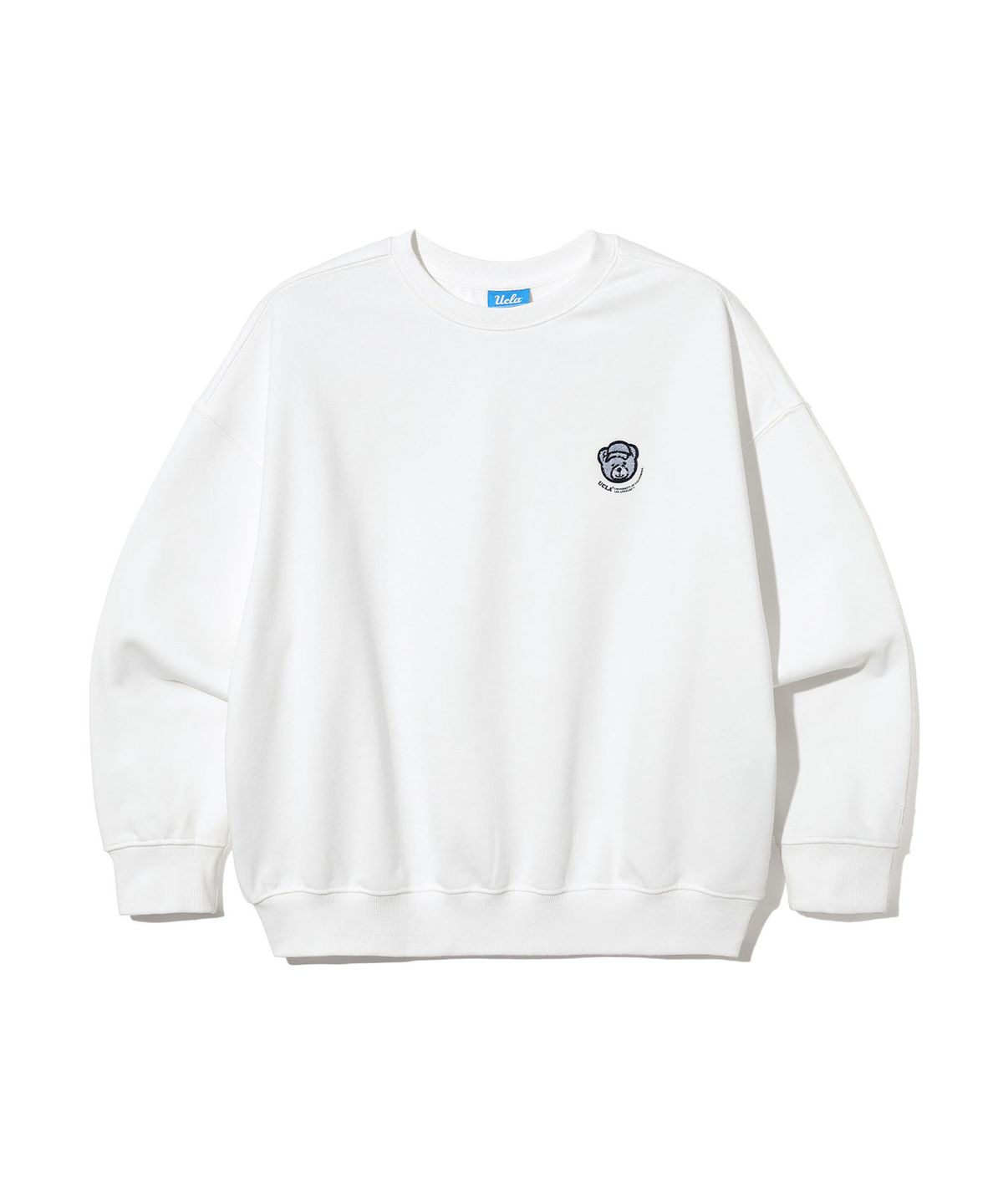 유씨엘에이(UCLA) 여성 스몰 베어 와펜 스웨트셔츠[WHITE](UCRLTK3)