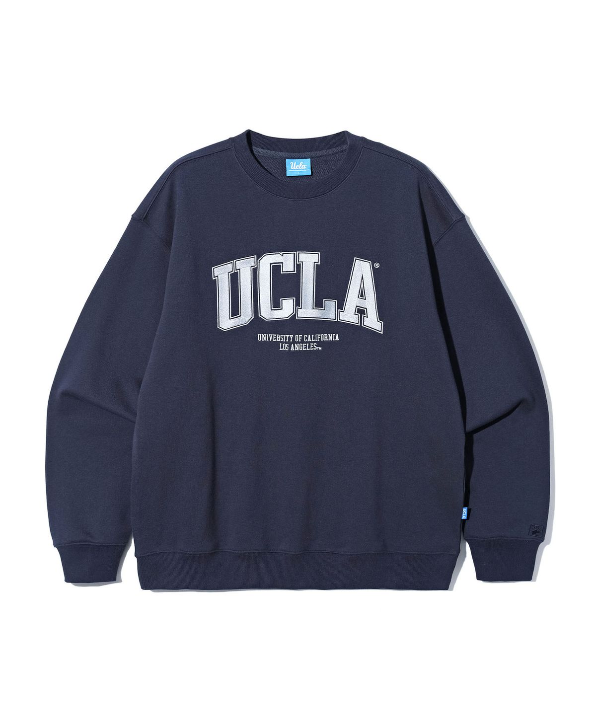 유씨엘에이(UCLA) 남녀공용 멀티 빅 로고 오버핏 스웨트셔츠[NAVY](UCRLTK1)