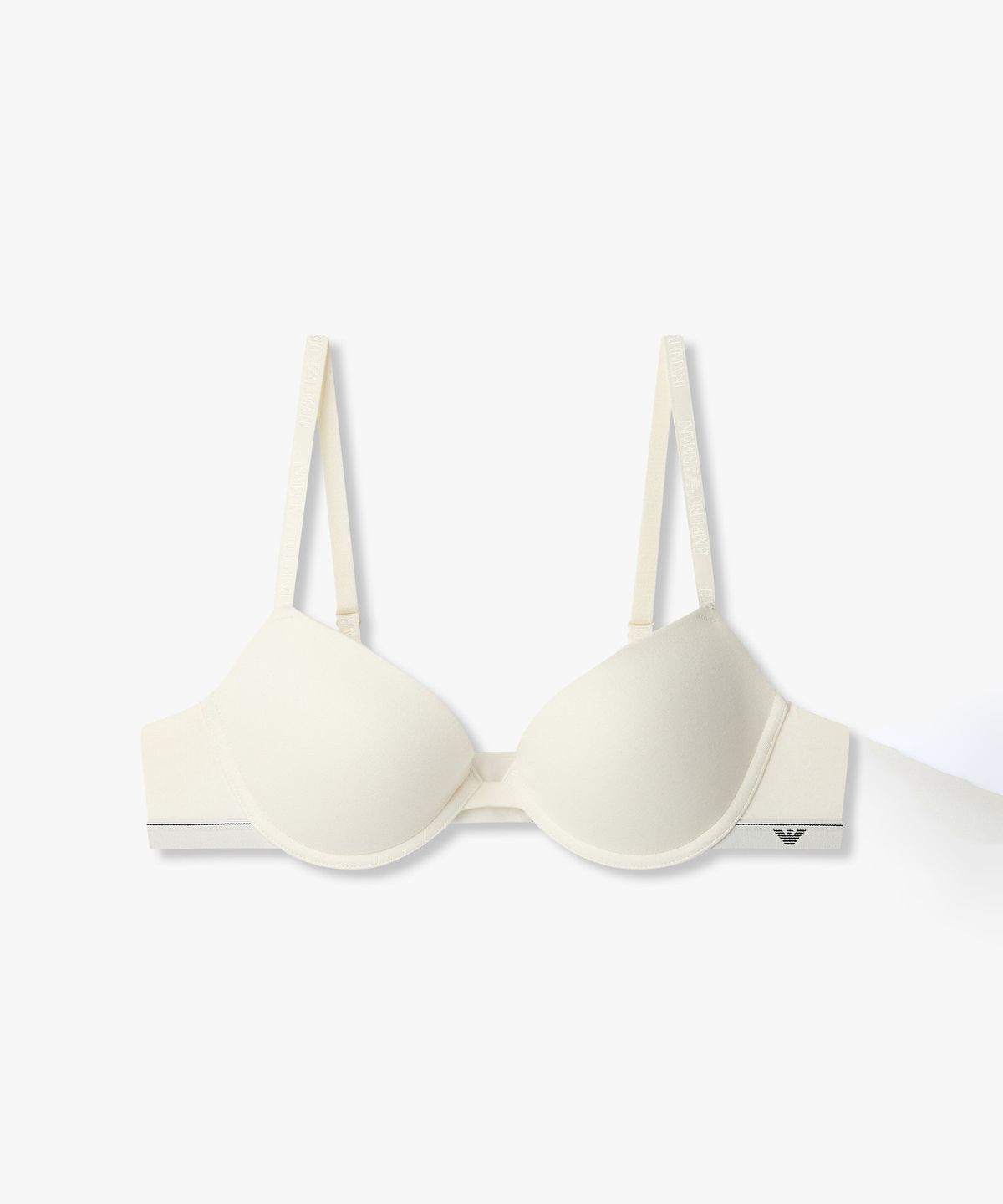 엠포리오 아르마니 언더웨어(EMPORIO ARMANI UNDERWEAR) 여성 이글 로고 푸쉬업 브라_화이트 0826385521