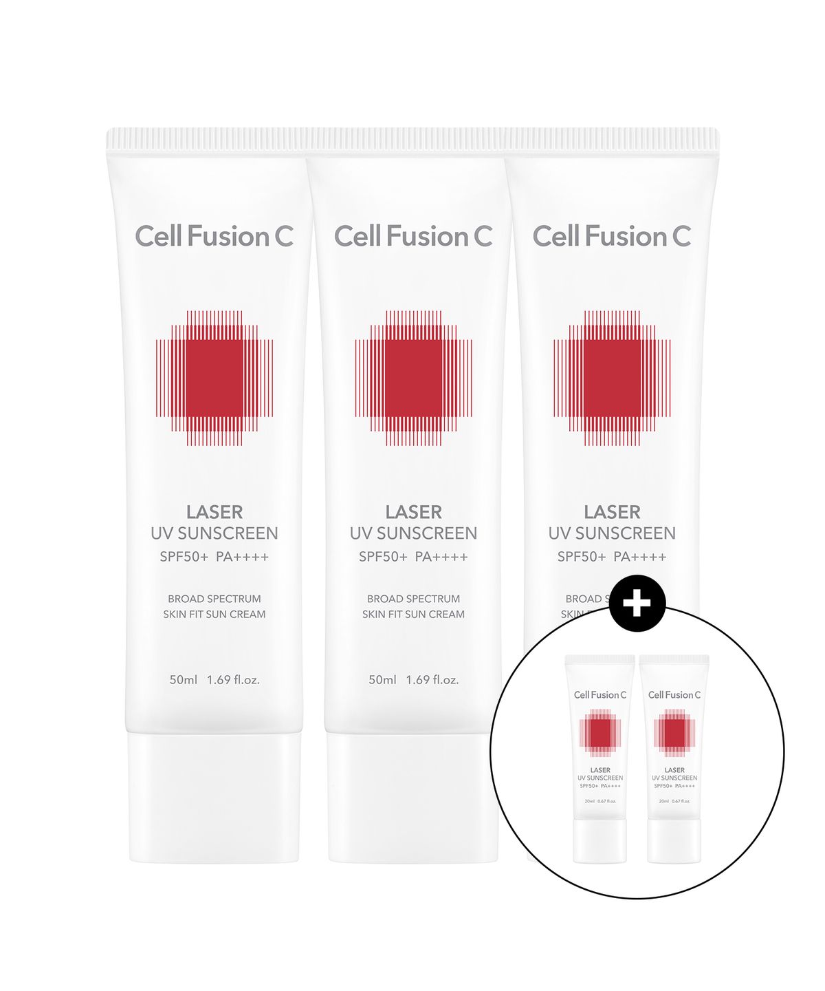 셀퓨전씨(CELL FUSION C) [3pack] 레이저 UV 썬스크린 50m 3개 + 40ml 증정