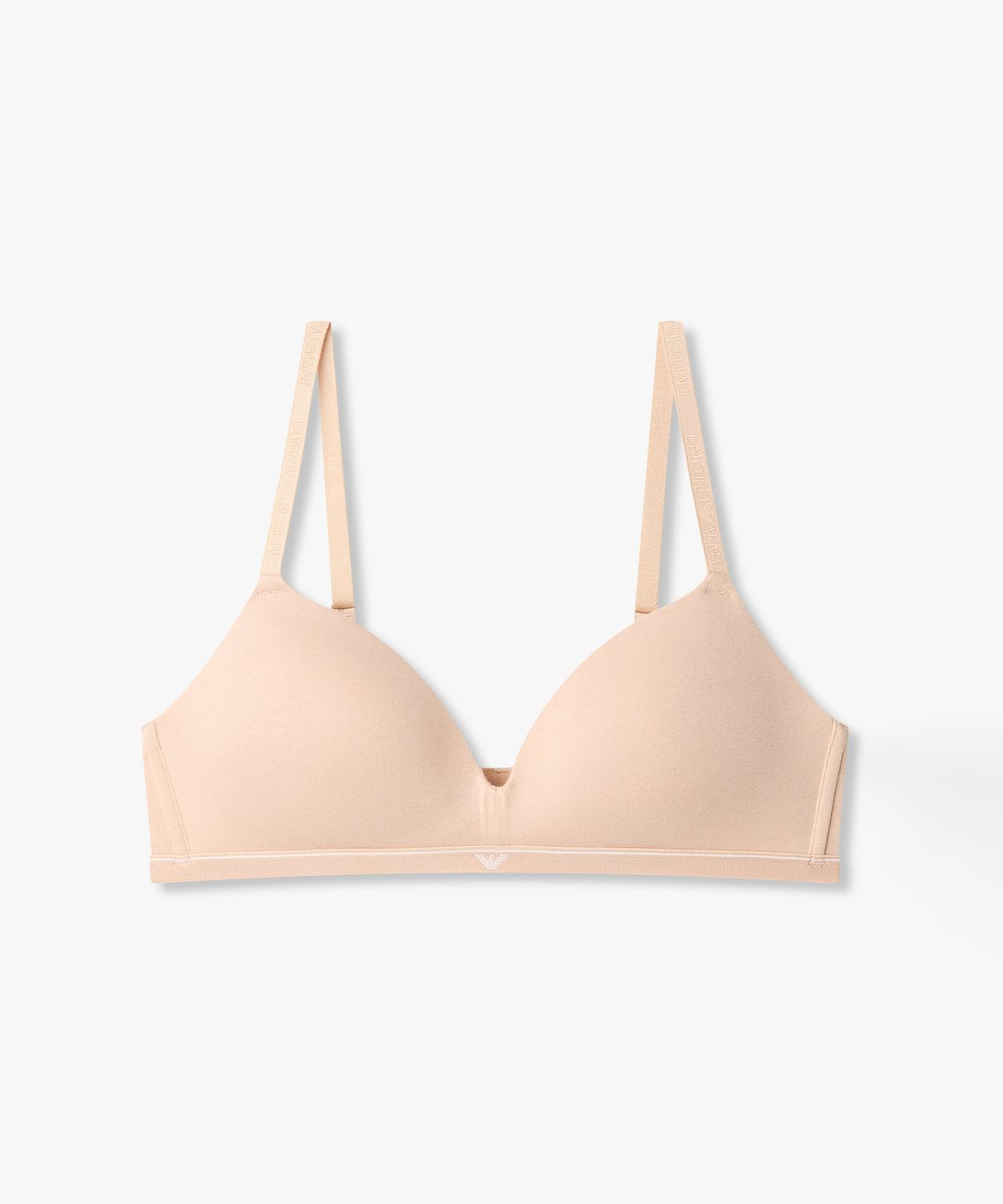 엠포리오 아르마니 언더웨어(EMPORIO ARMANI UNDERWEAR) 여성 이글 로고 밴딩 브라렛 브라_내추럴 0826381522