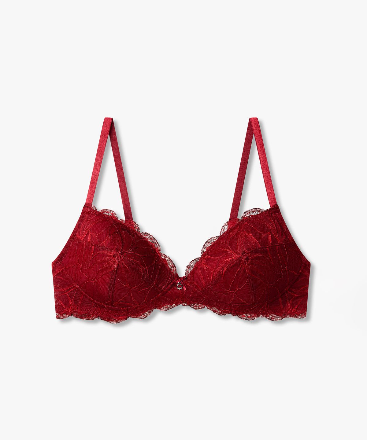 엠포리오 아르마니 언더웨어(EMPORIO ARMANI UNDERWEAR) 여성 레이스 패치 브라렛 브라_레드 0826381517