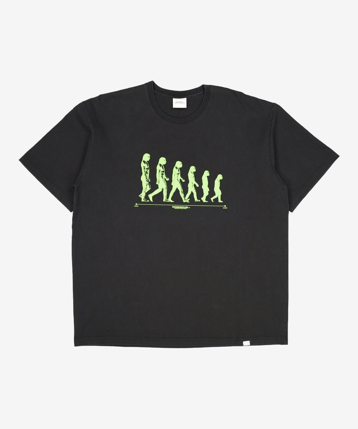 노매뉴얼(NOMANUAL) DGN T-SHIRT - BLACK XL