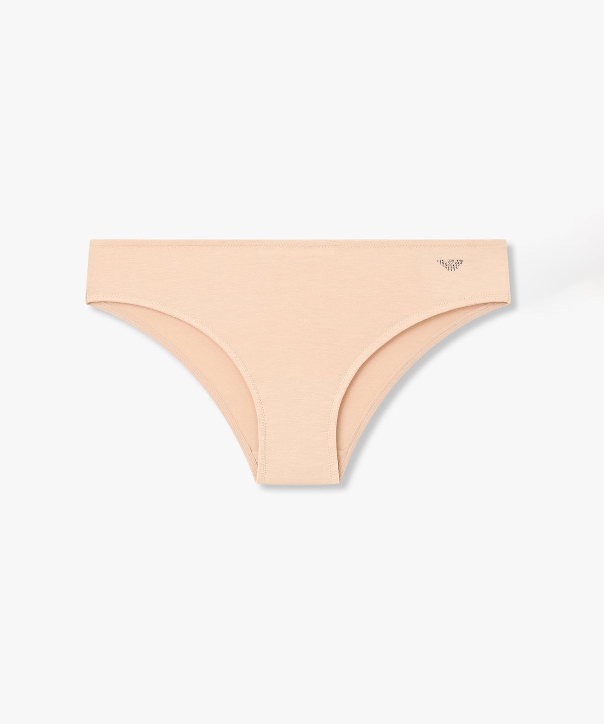 엠포리오 아르마니 언더웨어(EMPORIO ARMANI UNDERWEAR) 여성 핫픽스 로고 레이온 저지 브리프_내추럴 0826311503