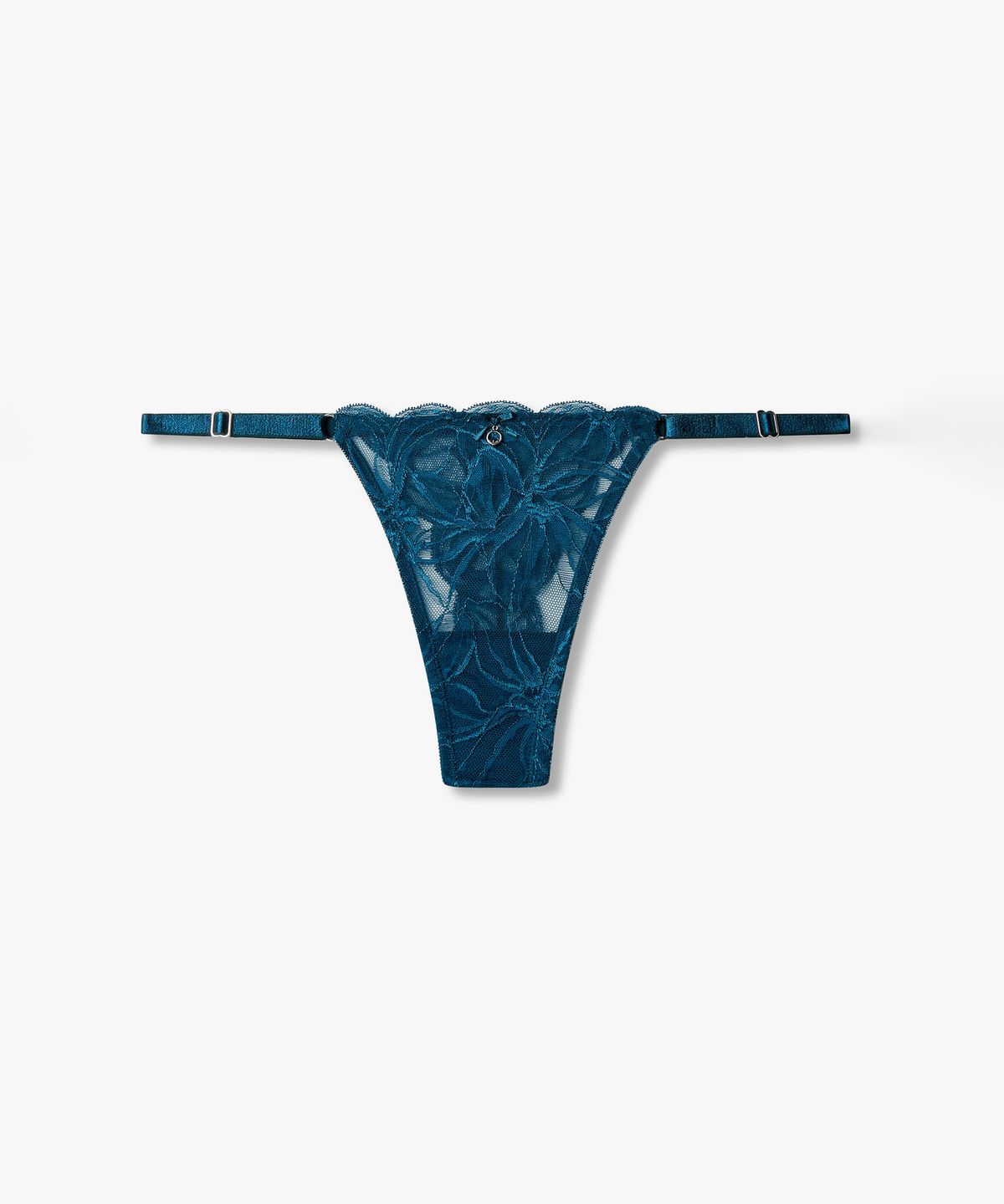 엠포리오 아르마니 언더웨어(EMPORIO ARMANI UNDERWEAR) 여성 사이드 어저스트 스트랩 메쉬 티팬티_블루 0826310514