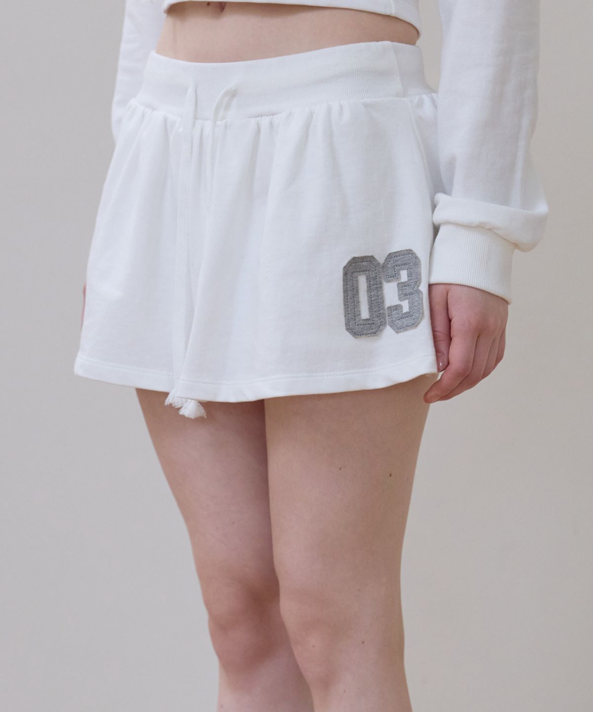 로제프란츠(ROSEFRANTZ) Patchwork Mini Skirt [Ivory]