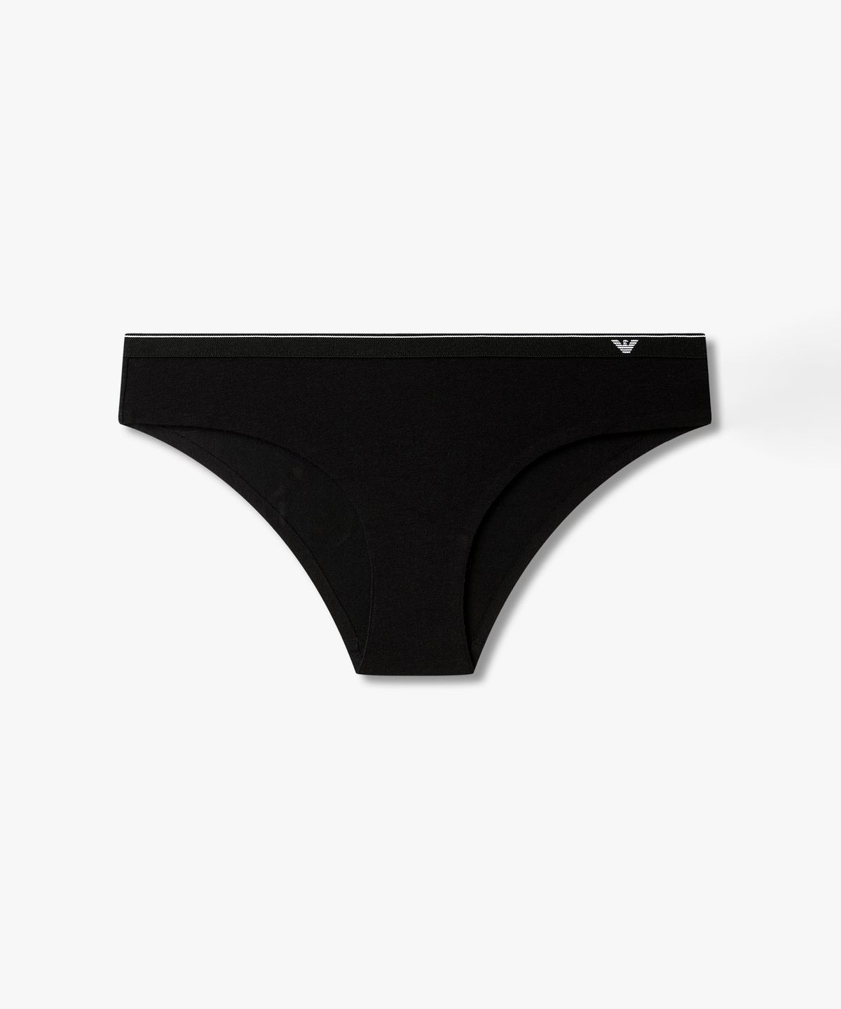 엠포리오 아르마니 언더웨어(EMPORIO ARMANI UNDERWEAR) 여성 이글 로고 밴딩 브리프_블랙 0826311526