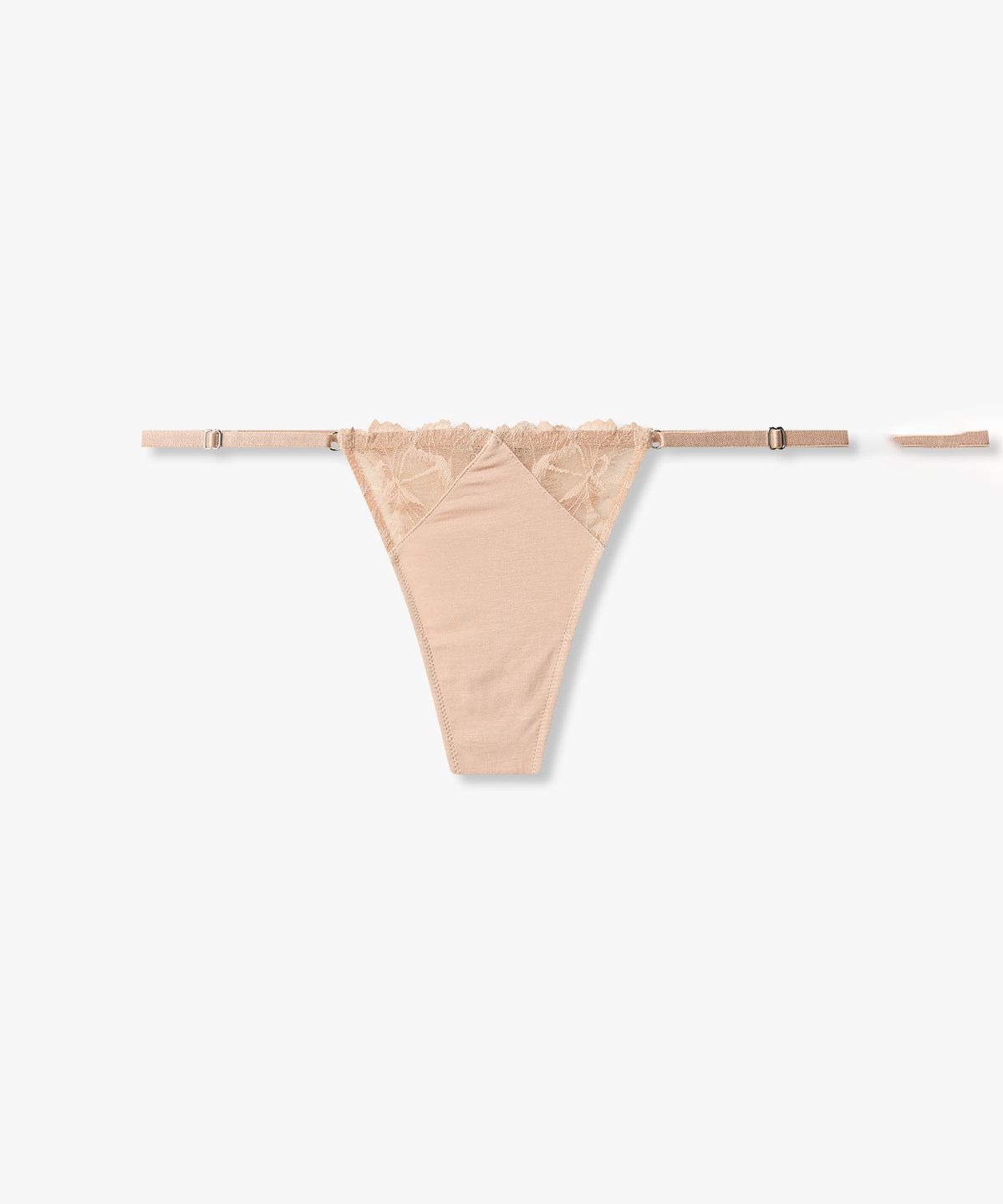 엠포리오 아르마니 언더웨어(EMPORIO ARMANI UNDERWEAR) 여성 플로럴 레이스 티팬티_내추럴 0826310520