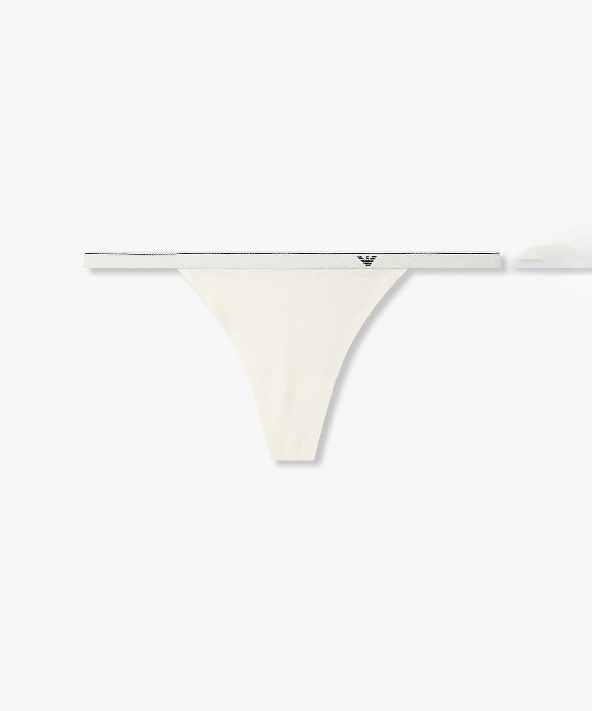 엠포리오 아르마니 언더웨어(EMPORIO ARMANI UNDERWEAR) 여성 이글 로고 밴딩 티팬티_화이트 0826310517