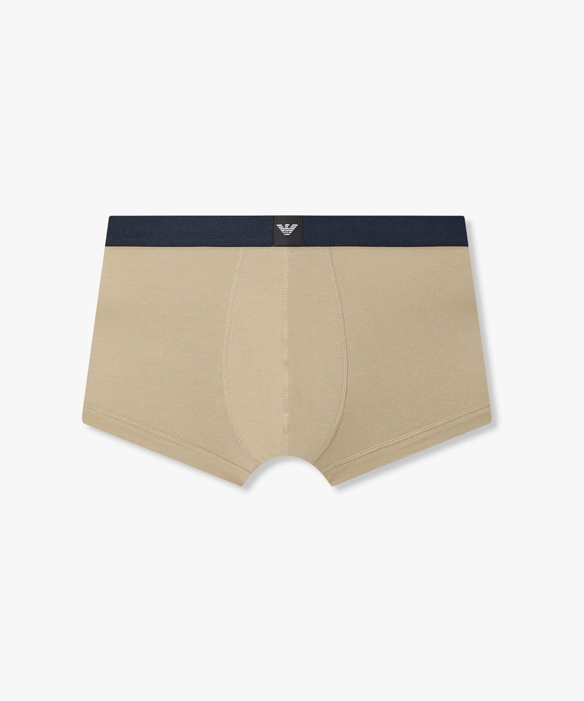 엠포리오 아르마니 언더웨어(EMPORIO ARMANI UNDERWEAR) 남성 배색 이글 로고 패치 드로즈_베이지 08M6312030