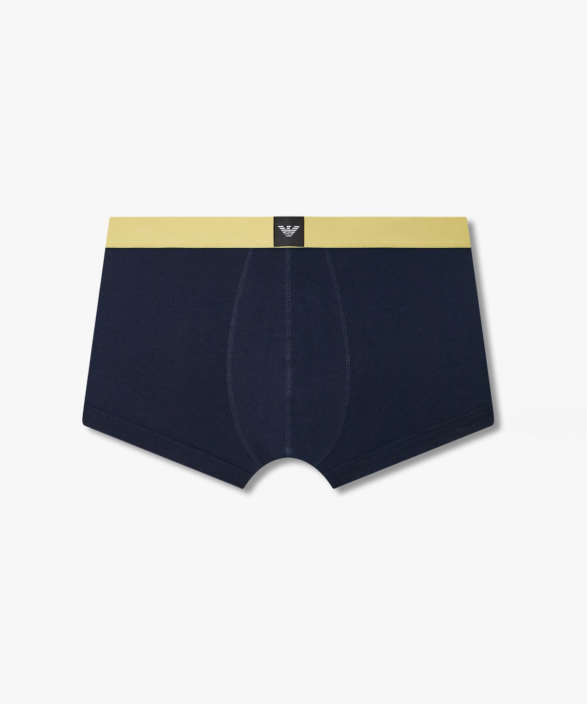 엠포리오 아르마니 언더웨어(EMPORIO ARMANI UNDERWEAR) 남성 배색 이글 로고 패치 드로즈_블루 08M6312027