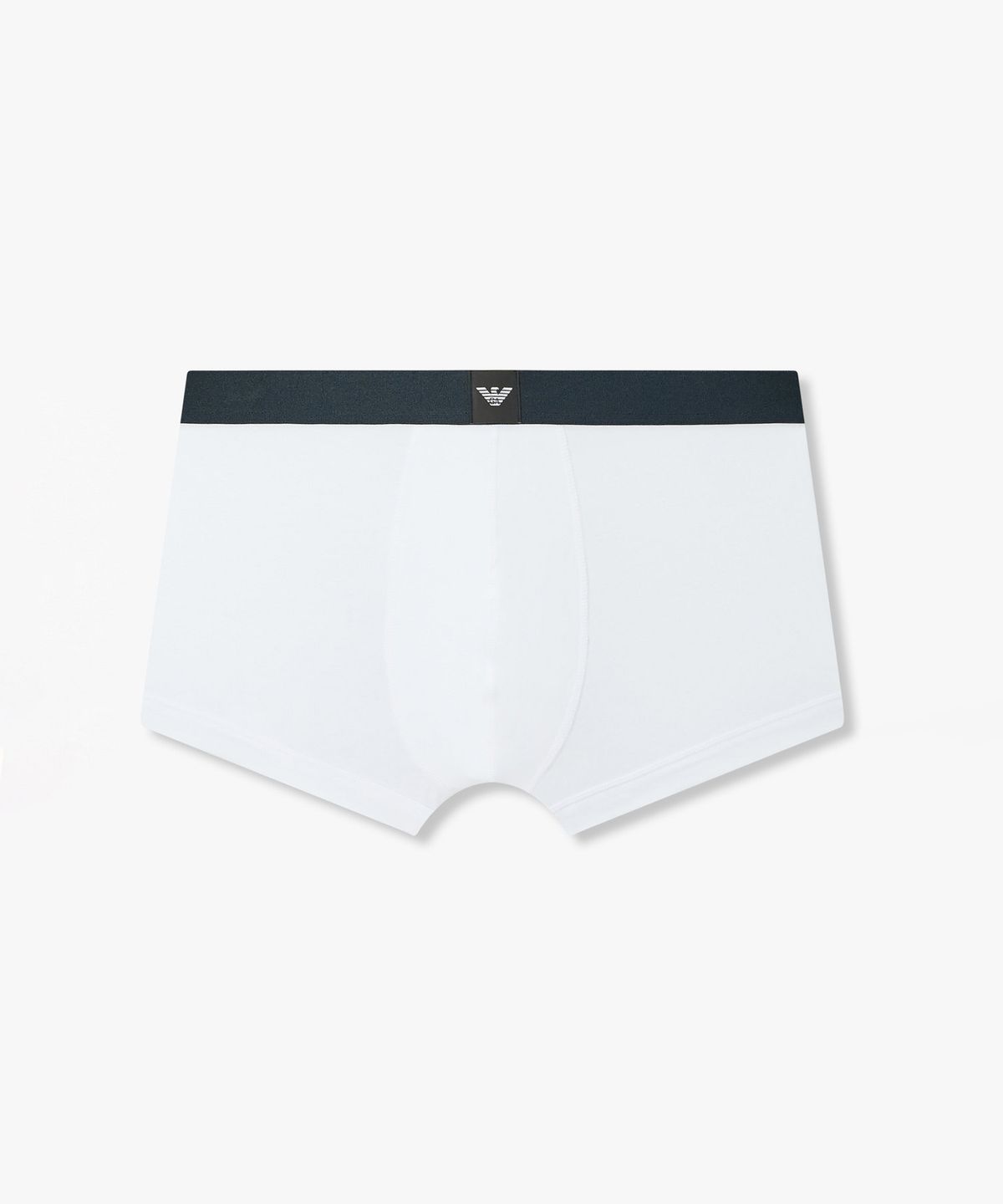 엠포리오 아르마니 언더웨어(EMPORIO ARMANI UNDERWEAR) 남성 배색 이글 로고 패치 드로즈_화이트 08M6312022