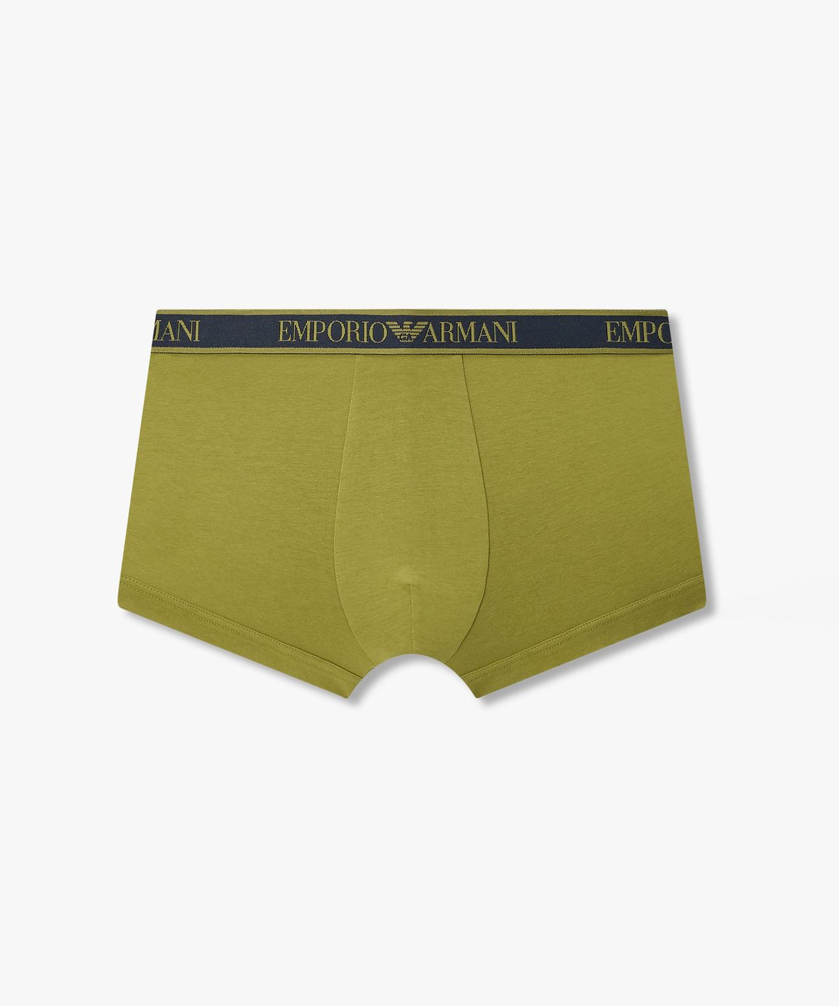 엠포리오 아르마니 언더웨어(EMPORIO ARMANI UNDERWEAR) 남성 배색 자카드 로고 밴딩 드로즈_올리브 08M6312017