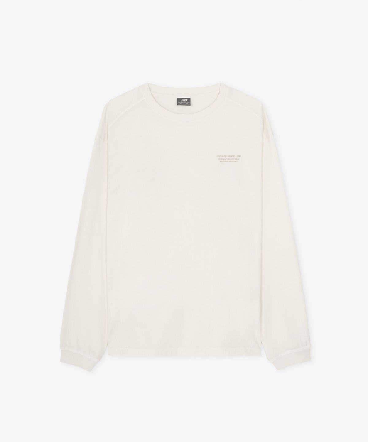뉴발란스(NEW BALANCE) NBNDG31833 / UNI ESCAPE 다잉 긴팔티 (IVORY)