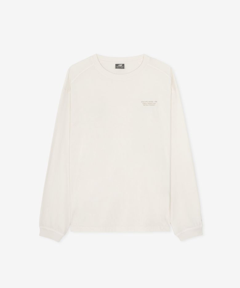 NBNDG31833 / UNI ESCAPE 다잉 긴팔티 (IVORY)