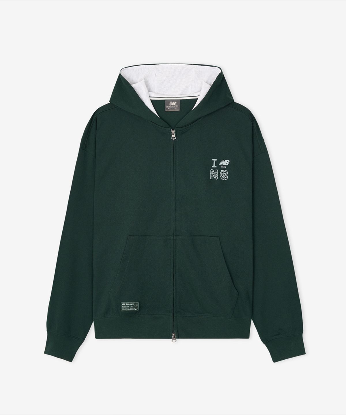 뉴발란스(NEW BALANCE) NBMDG31853 / UNI 모닝레이브 오버핏 후드집업 (HUNTER)