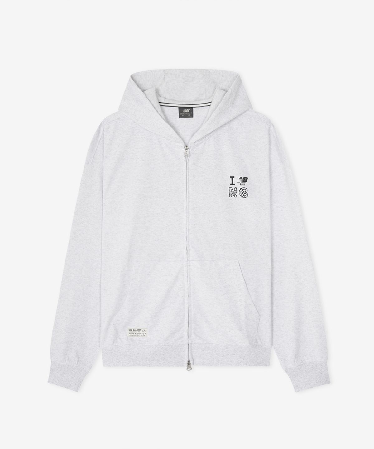 뉴발란스(NEW BALANCE) NBMDG31853 / UNI 모닝레이브 오버핏 후드집업 (A/GRAY)