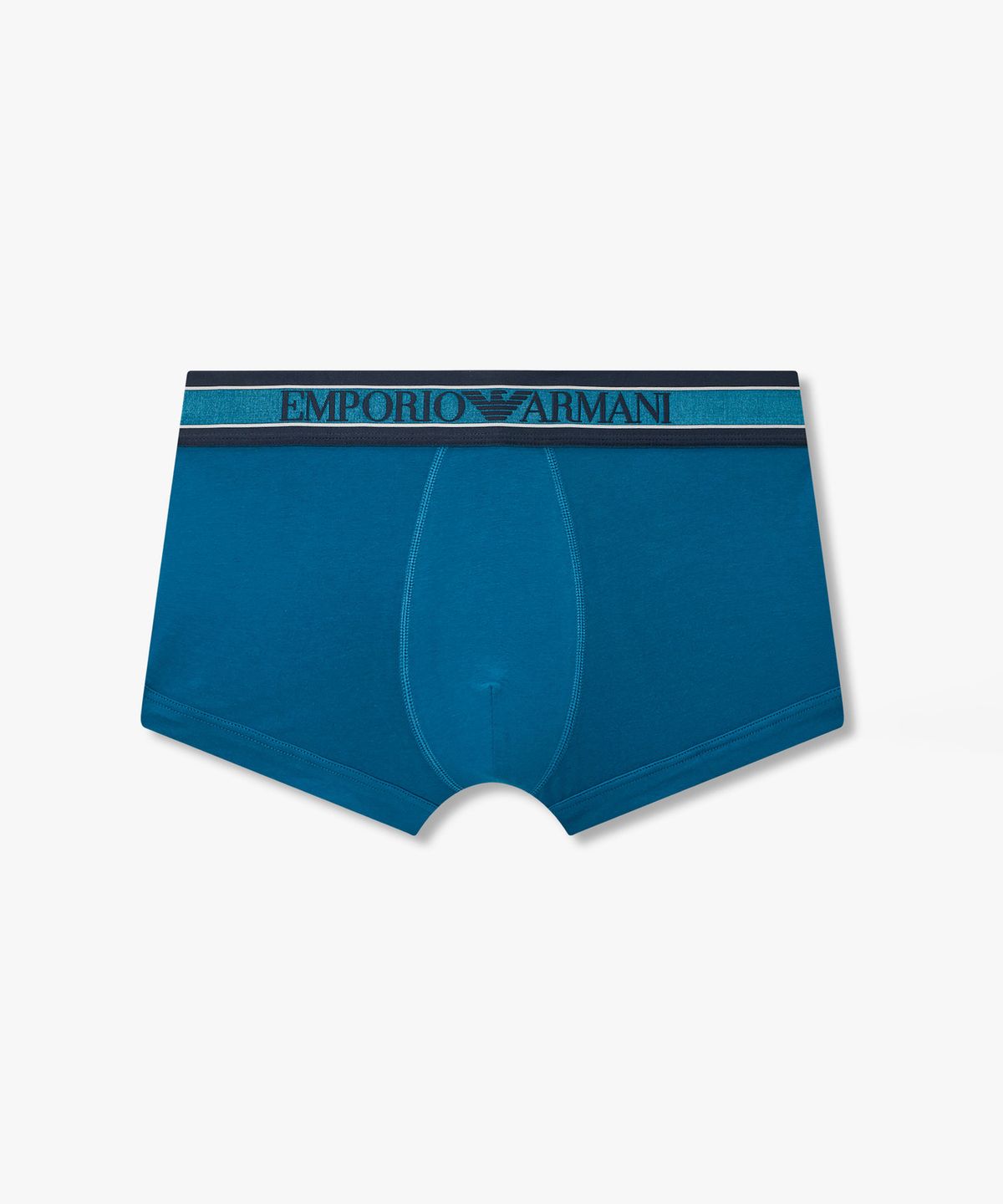엠포리오 아르마니 언더웨어(EMPORIO ARMANI UNDERWEAR) 남성 배색 트림 센터 로고 드로즈_블루 0816312047
