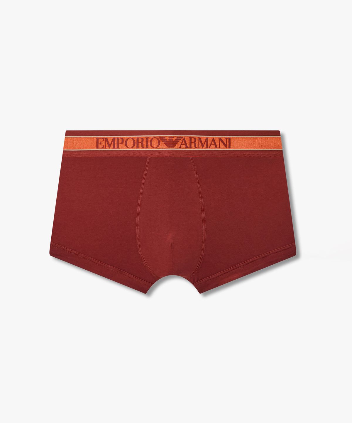 엠포리오 아르마니 언더웨어(EMPORIO ARMANI UNDERWEAR) 남성 배색 트림 센터 로고 드로즈_브릭 0816312045