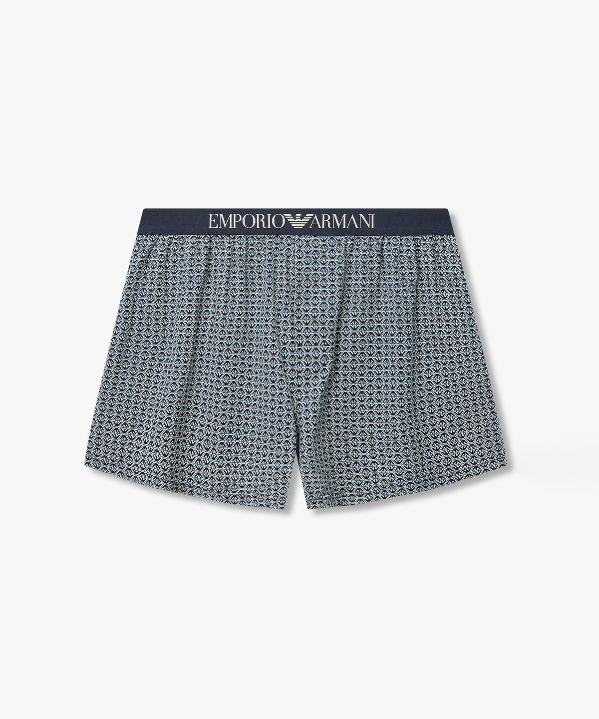 엠포리오 아르마니 언더웨어(EMPORIO ARMANI UNDERWEAR) 남성 올오버 패턴 프린트 트렁크_네이비 0816312037