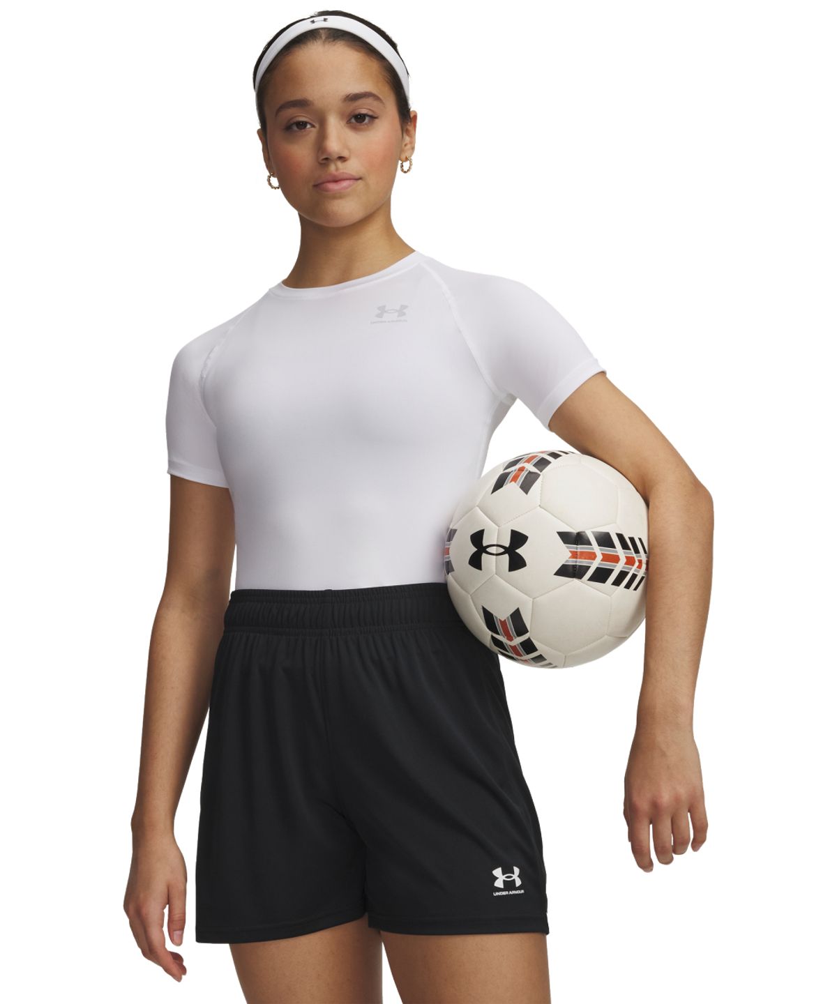 언더아머(UNDERARMOUR) 여성 히트기어 컴프레션 반팔 1365460-101