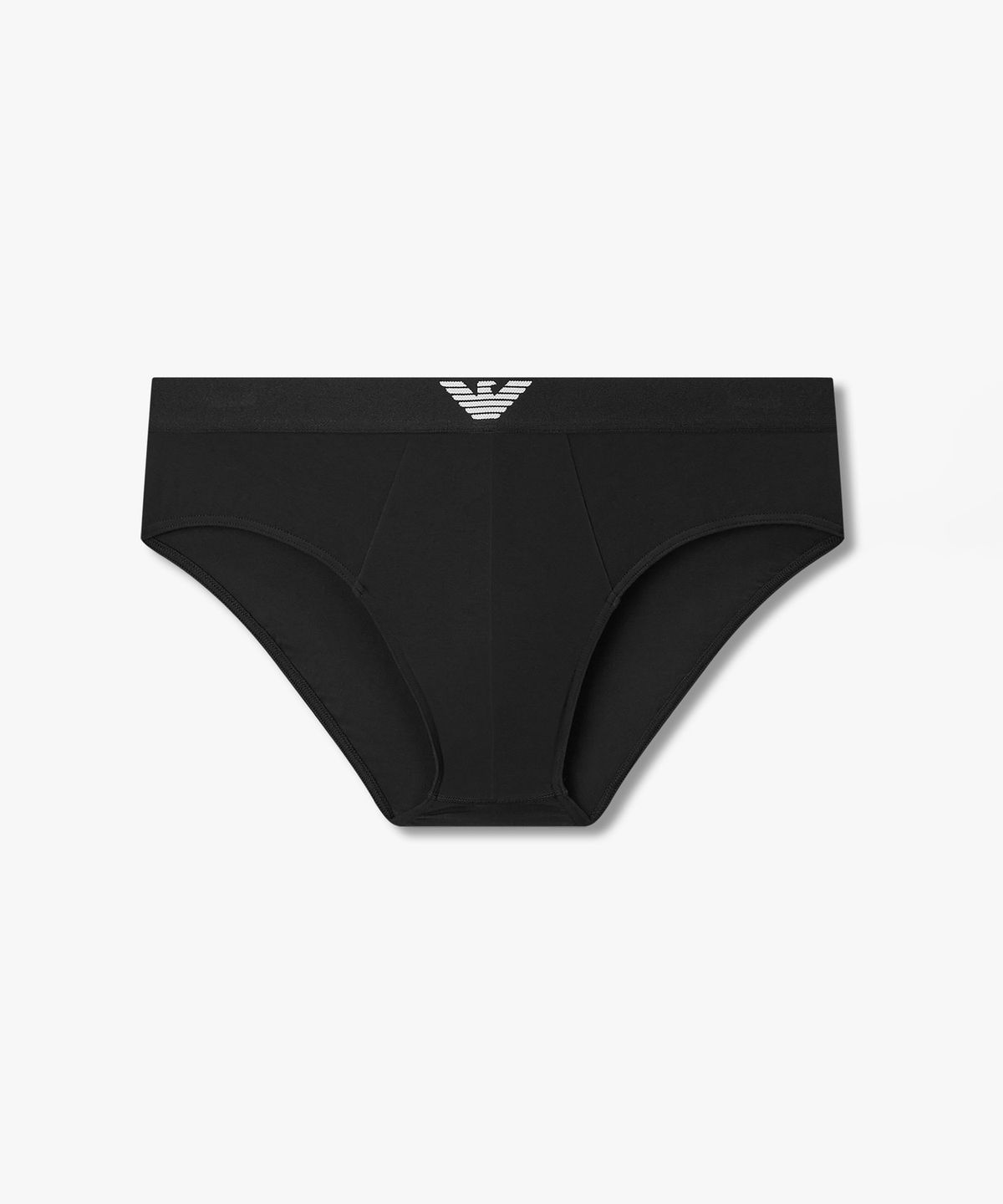 엠포리오 아르마니 언더웨어(EMPORIO ARMANI UNDERWEAR) 남성 센터 이글 로고 디테일 브리프_블랙 0816311007