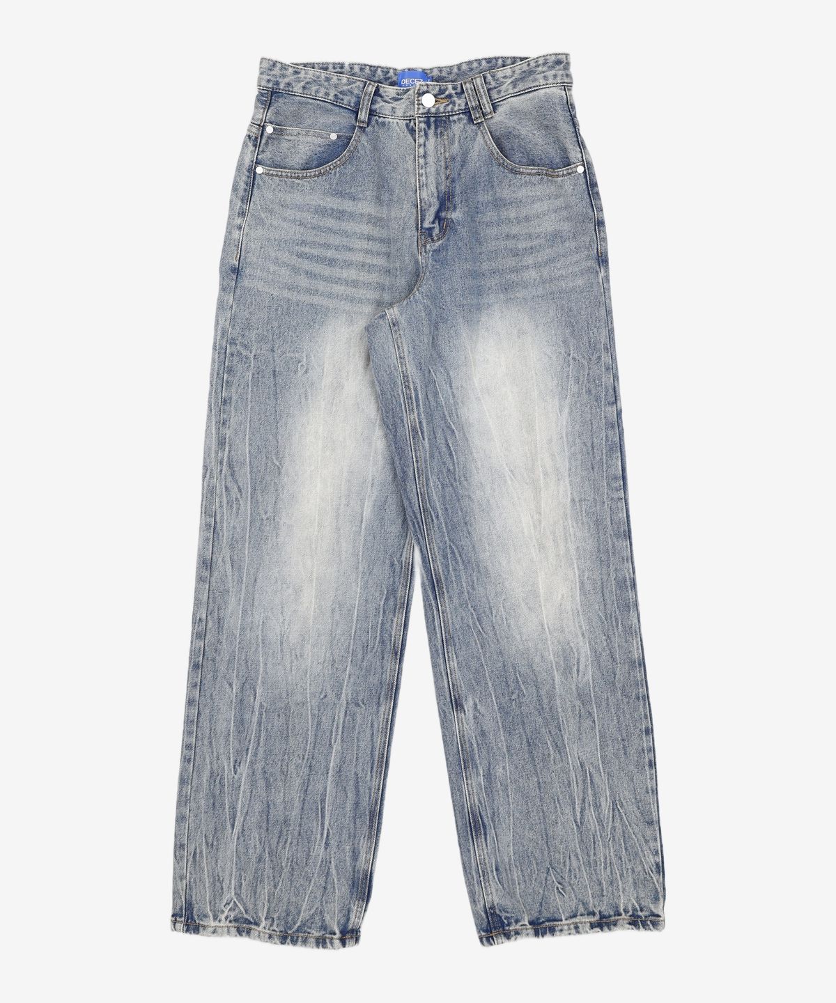 데케트(DECET) Mid Rise Wide Jeans DCPT027BlueCenter 30