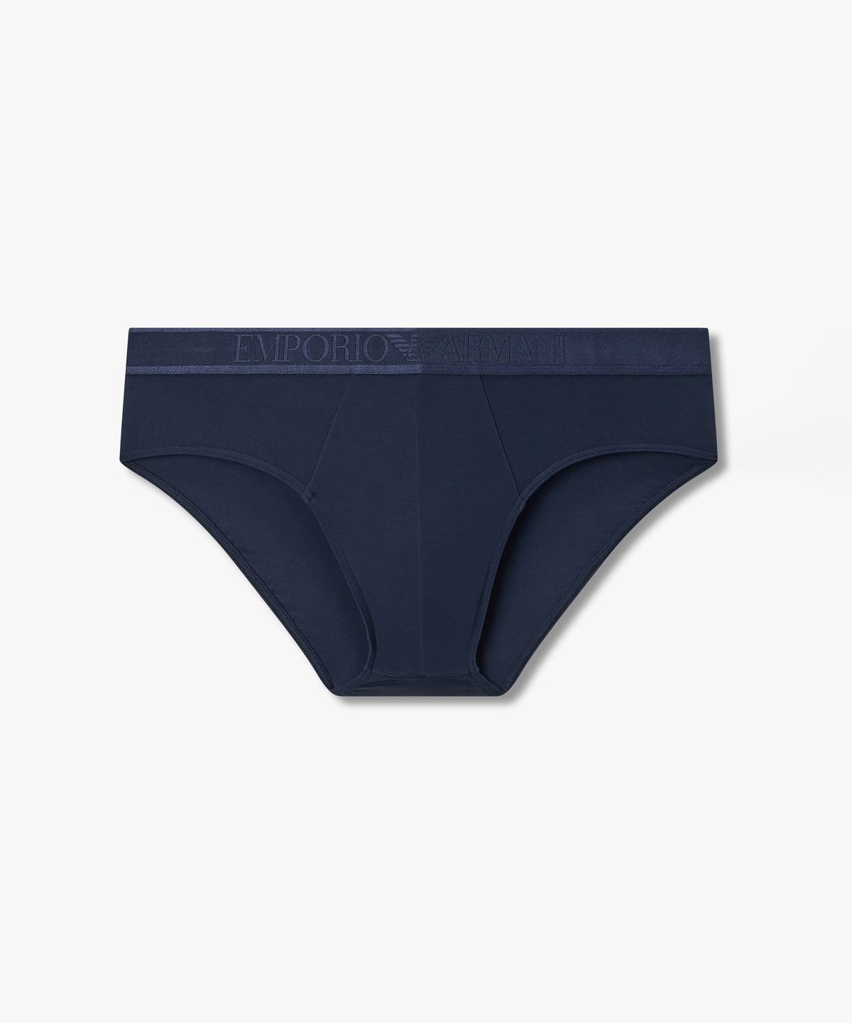 엠포리오 아르마니 언더웨어(EMPORIO ARMANI UNDERWEAR) 남성 톤온톤 자카드 로고 브리프_네이비 0816311029