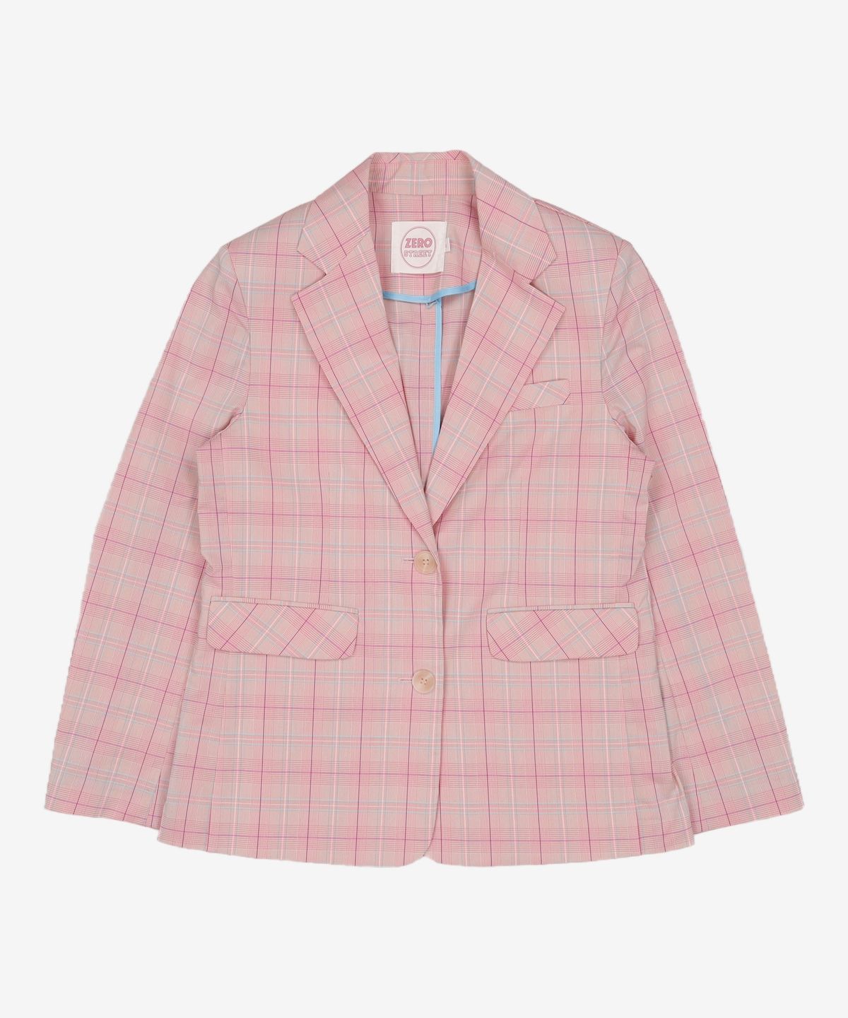 제로스트릿(ZEROSTREET) ZERO CHECK JACKET / PINK S