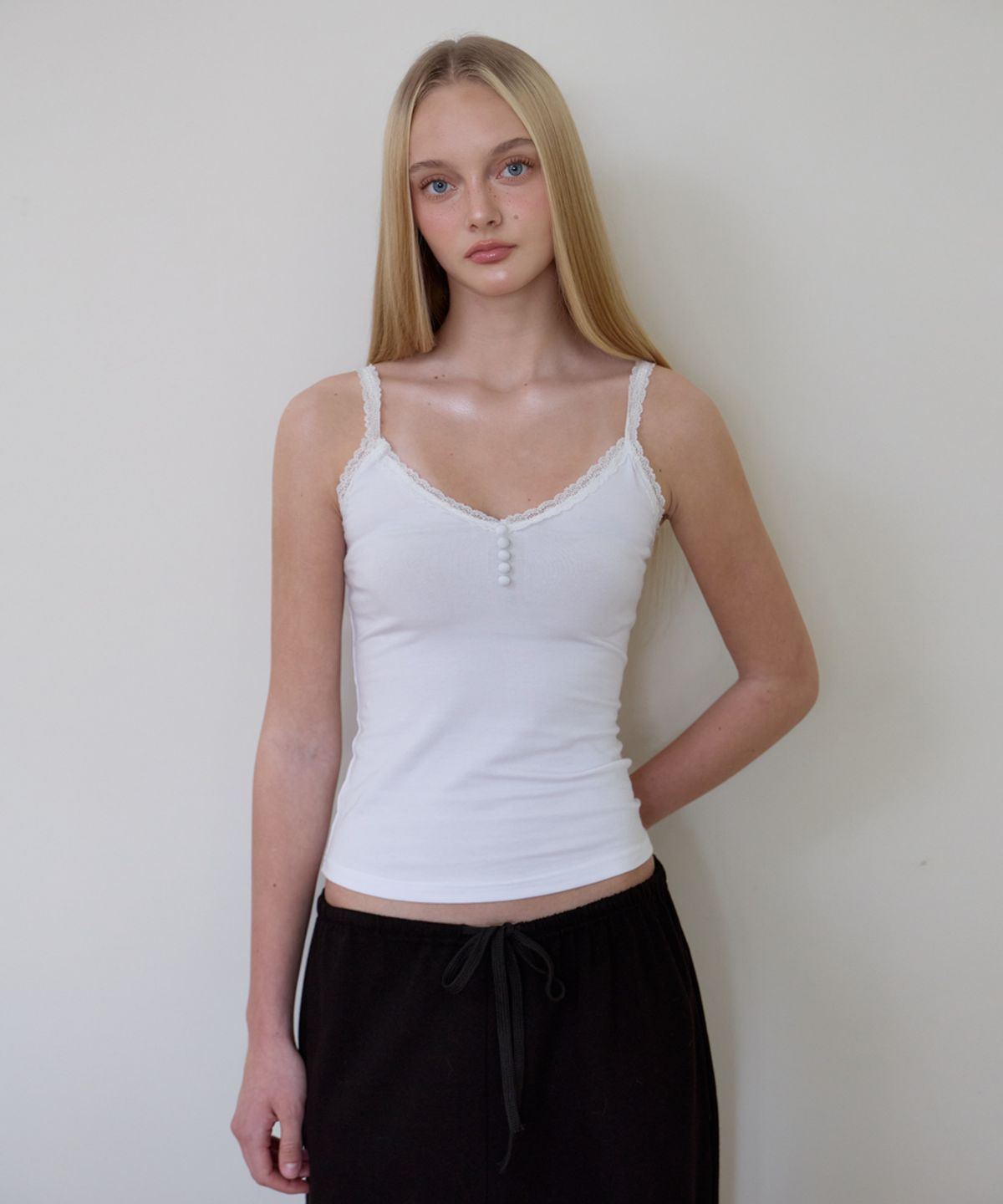 로제프란츠(ROSEFRANTZ) Button Lace Sleeveless [Ivory]