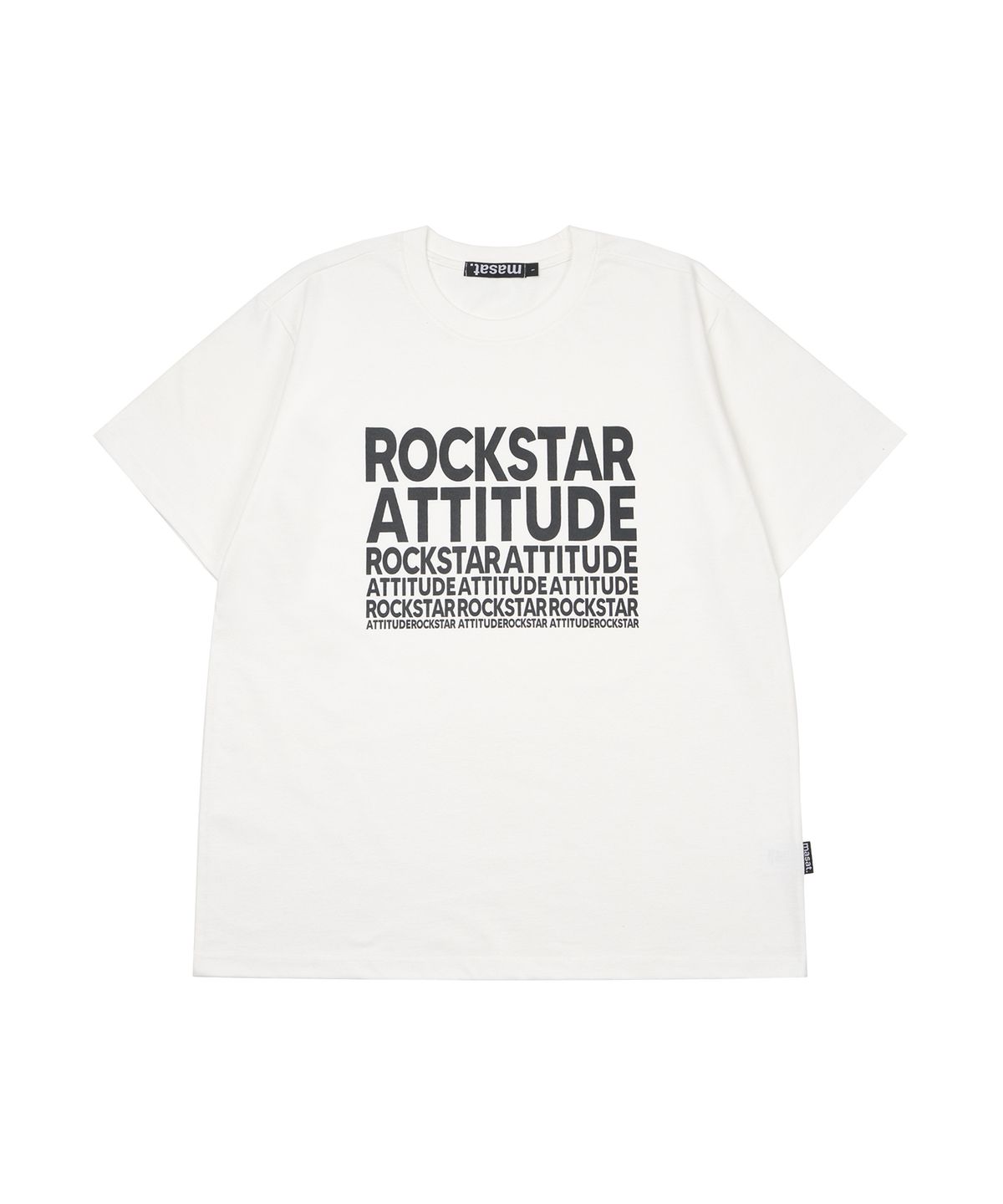 마사트(MASAT) RockStar Attitude Short Sleeve_ Off White
