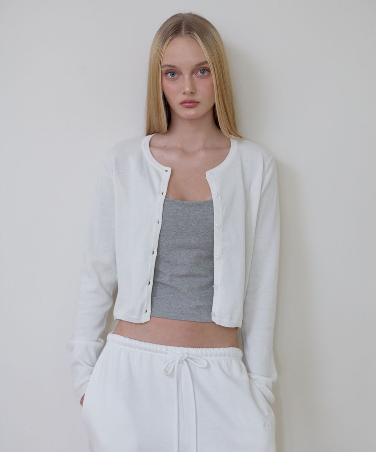 로제프란츠(ROSEFRANTZ) Basic Round Cardigan [Ivory]