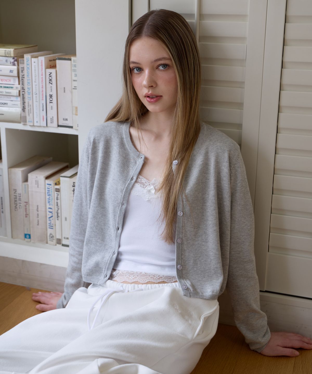 로제프란츠(ROSEFRANTZ) Basic Round Cardigan [Gray]