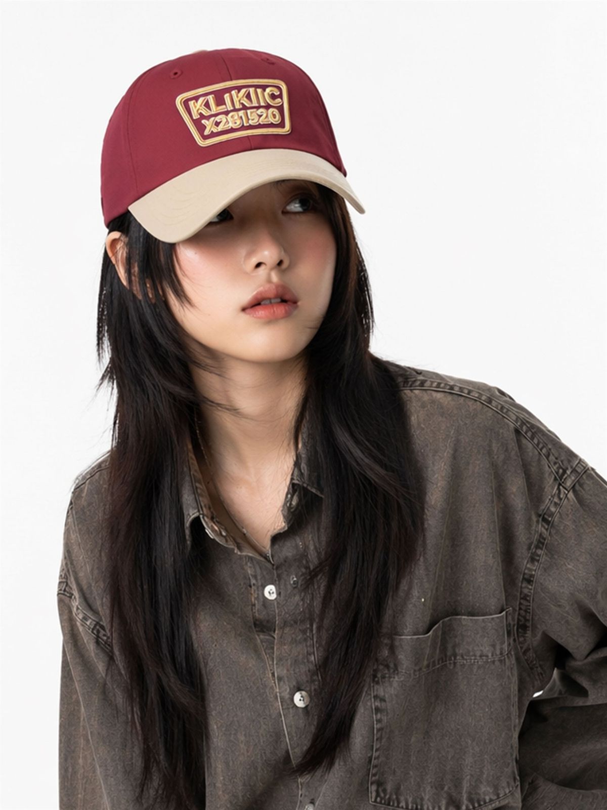 클리킥(KLIKIIC) 소프트 캡 베이직 라인 크림&레드 SBC-CRD