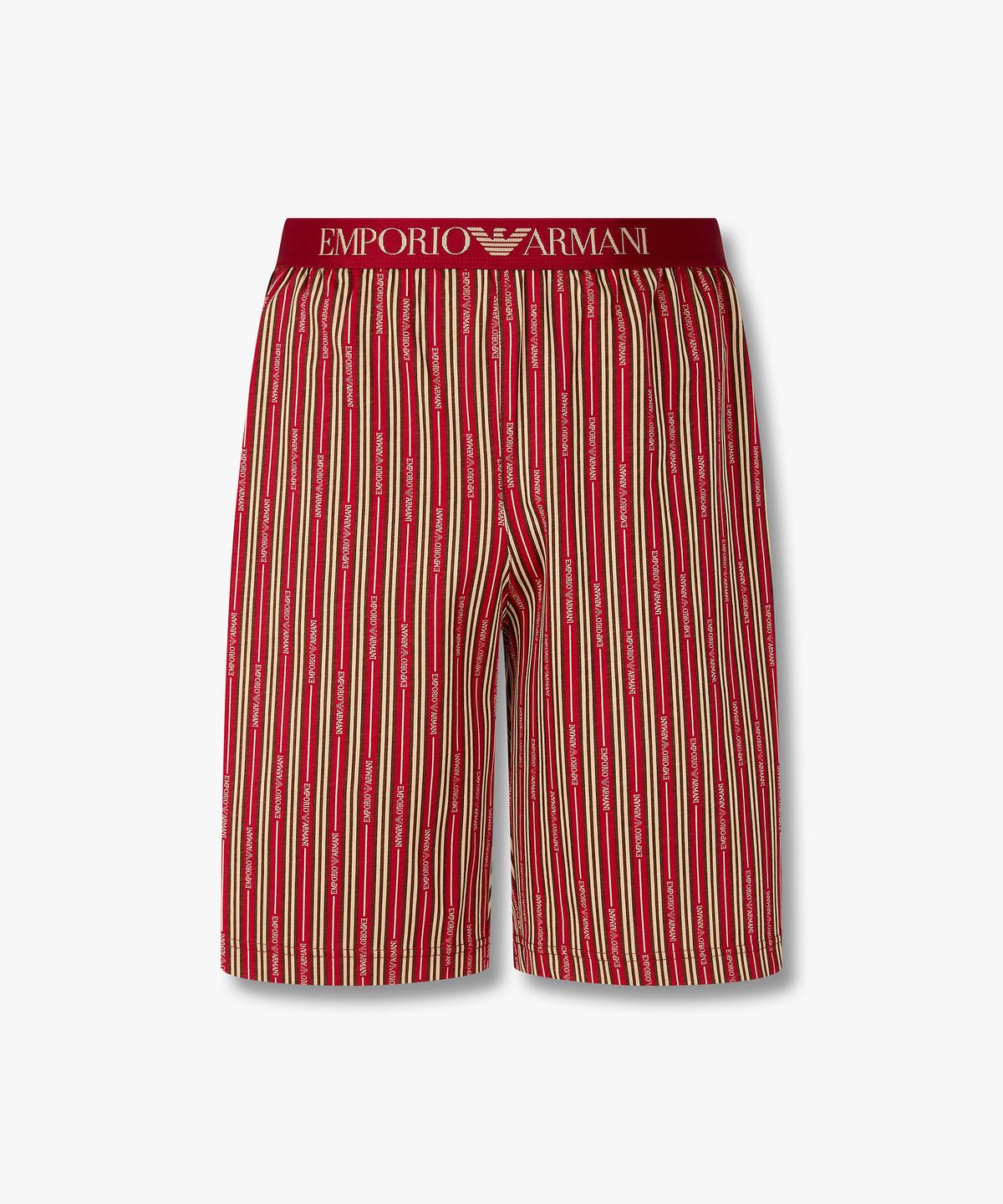 엠포리오 아르마니 언더웨어(EMPORIO ARMANI UNDERWEAR) 남성 올오버 패턴 파자마 버뮤다 팬츠_레드 0816331001