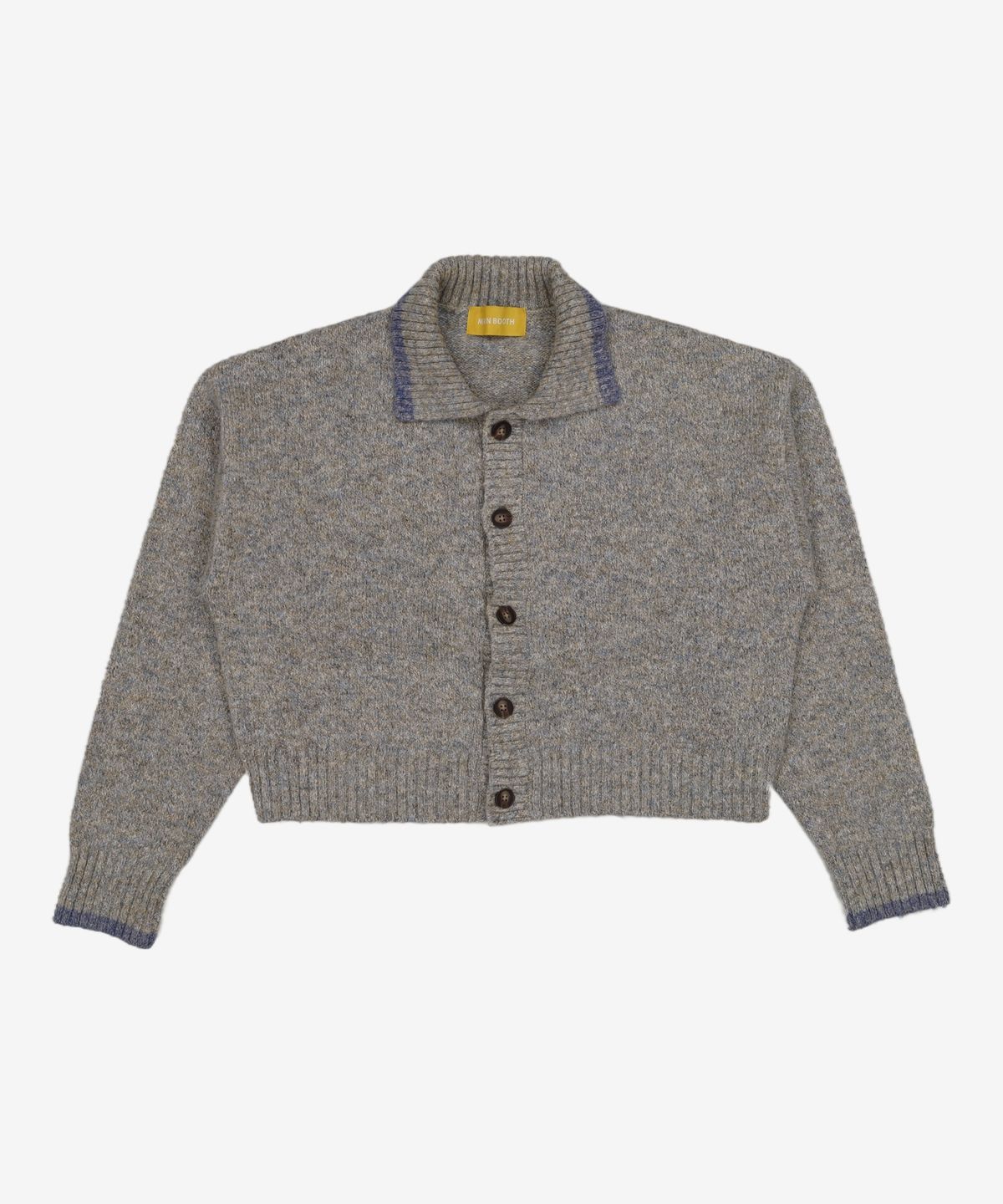 메인부스(MAINBOOTH) Foggy Crop Cardigan(MIX GRAY) ONE SIZE