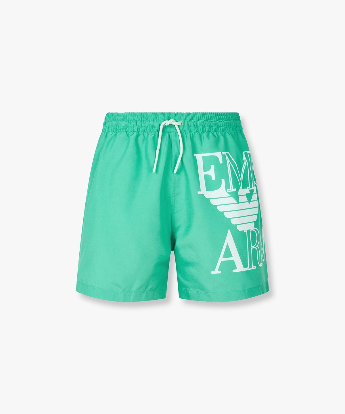 엠포리오 아르마니 언더웨어(EMPORIO ARMANI UNDERWEAR) 남성 빅 로고 프린트 스윔 쇼츠_그린 0816121159