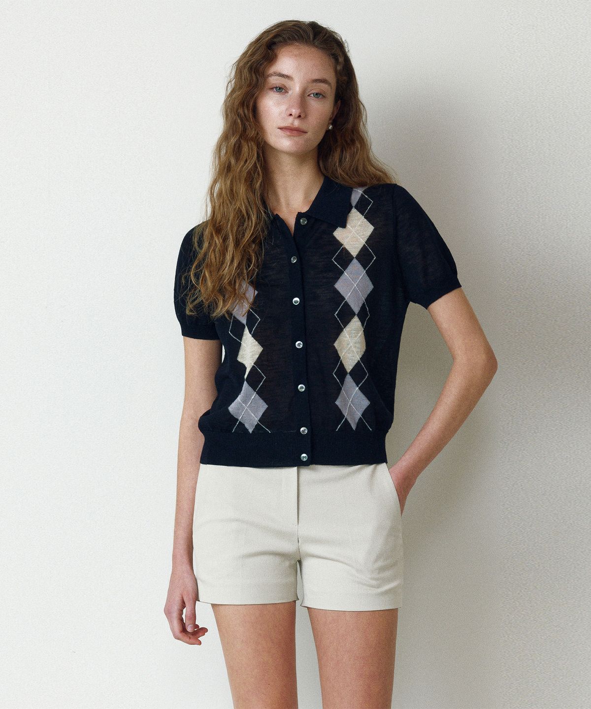 르네제이(RENEJ) Span Cotton Shorts-Beige (3colors)