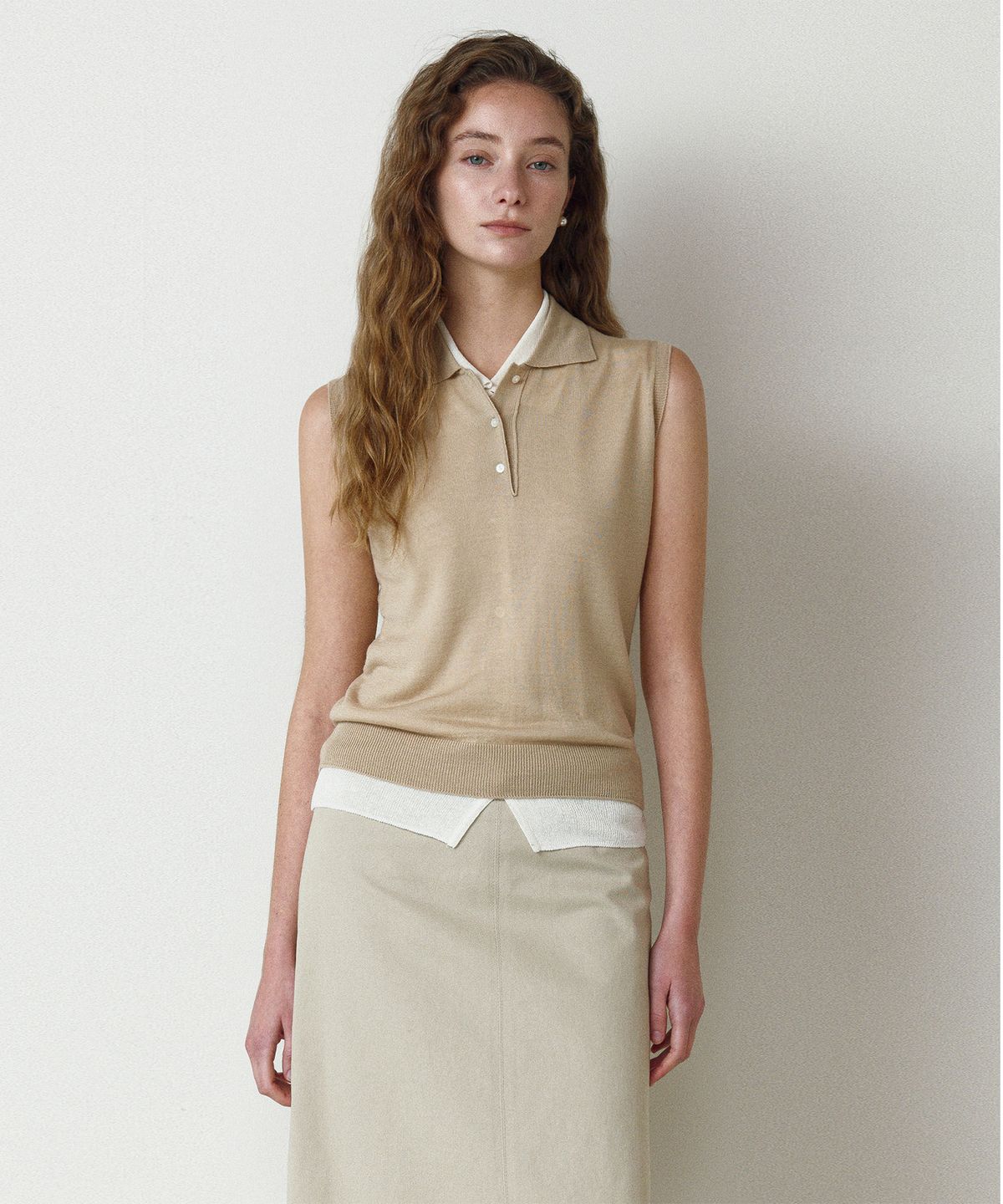 르네제이(RENEJ) New Collar Sleeveless Knit (7colors)