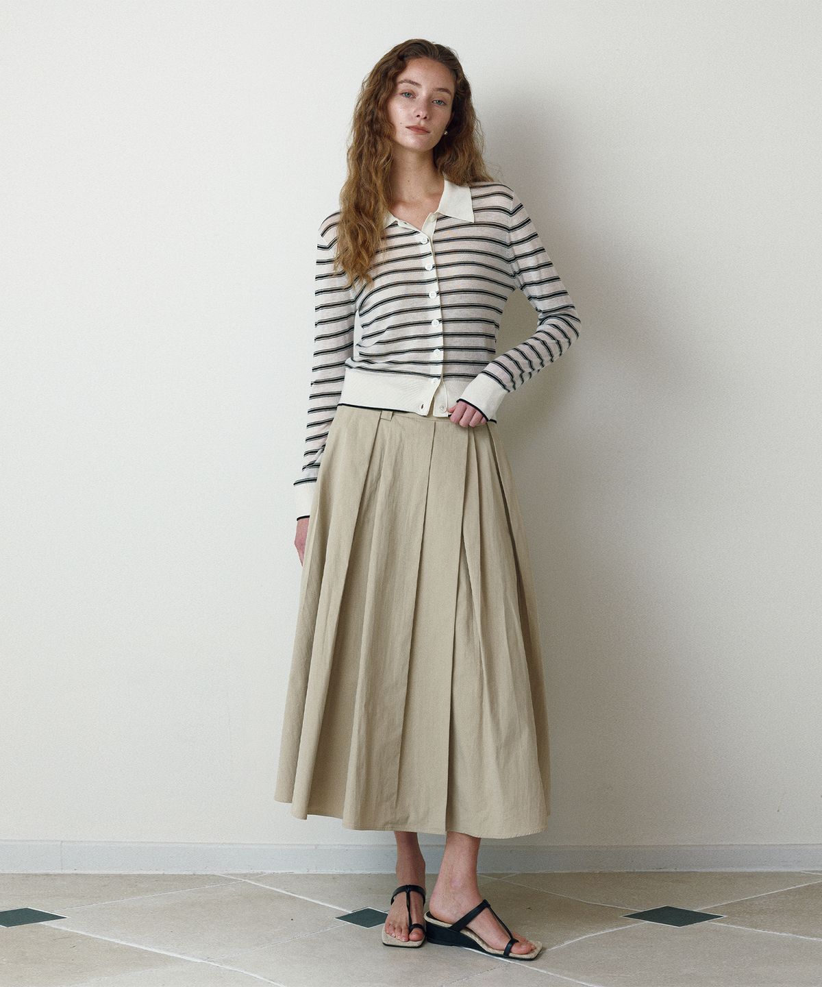 르네제이(RENEJ) Willow Flare Skirt (3colors)