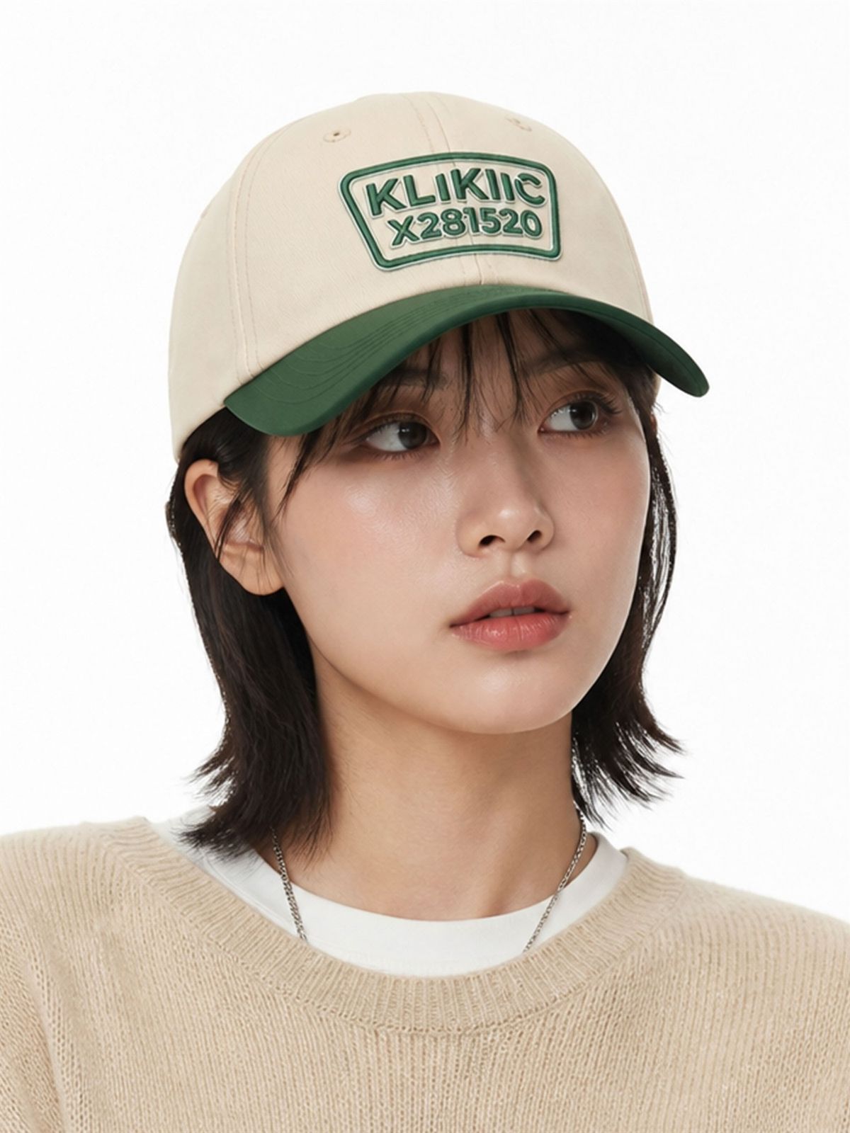 클리킥(KLIKIIC) 소프트 캡 베이직 라인 그린&크림 SBC-GCG