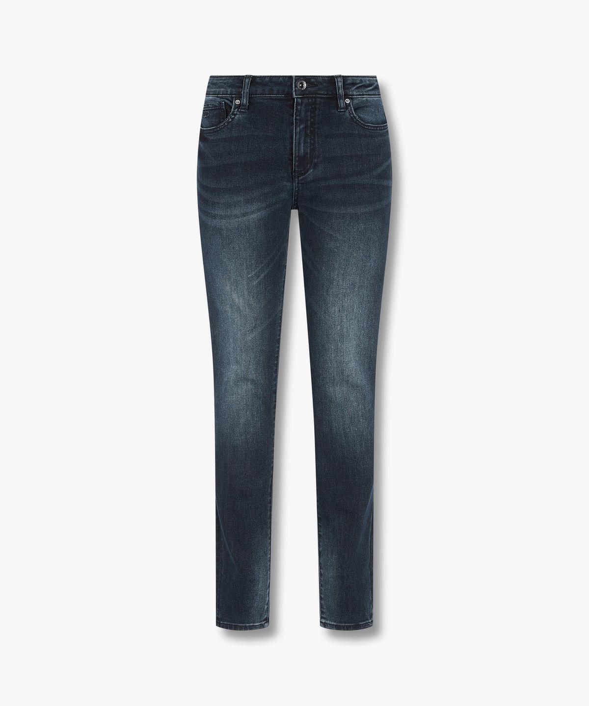 아르마니 익스체인지(ARMANI EXCHANGE) 여성 미드라이즈 스키니 데님 팬츠 _다크 인디고_A424340509